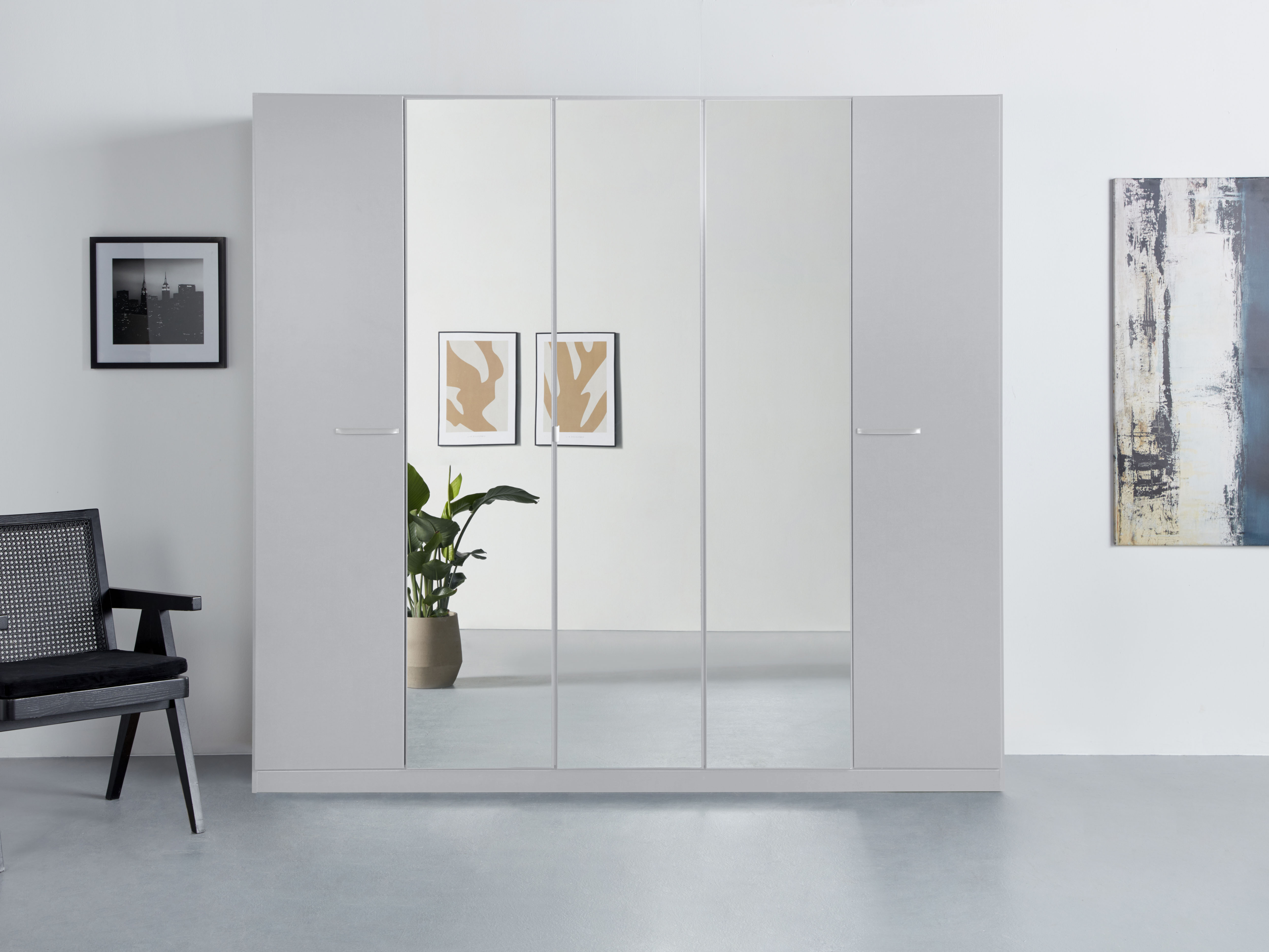 OTTO home Kleiderschrank "Mehrzweckschrank Aktenschrank Möbel Mietswohnung Schlafzimmer OTELI" erhältlich in Breiten 91-360 cm, ab Breite 136cm inkl. Innenschubladen, mit zusätzlichen Einlegeböden, optional mit Spiegel MADE IN GERMANY