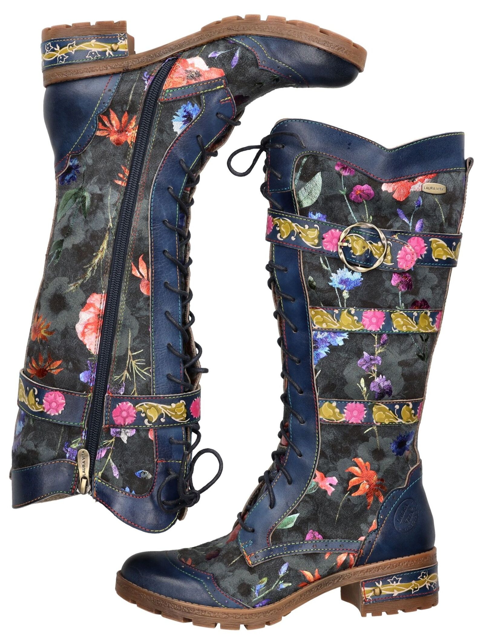 LAURA VITA Schnürstiefel »LAURA VITA Stiefel Leder/Textil«