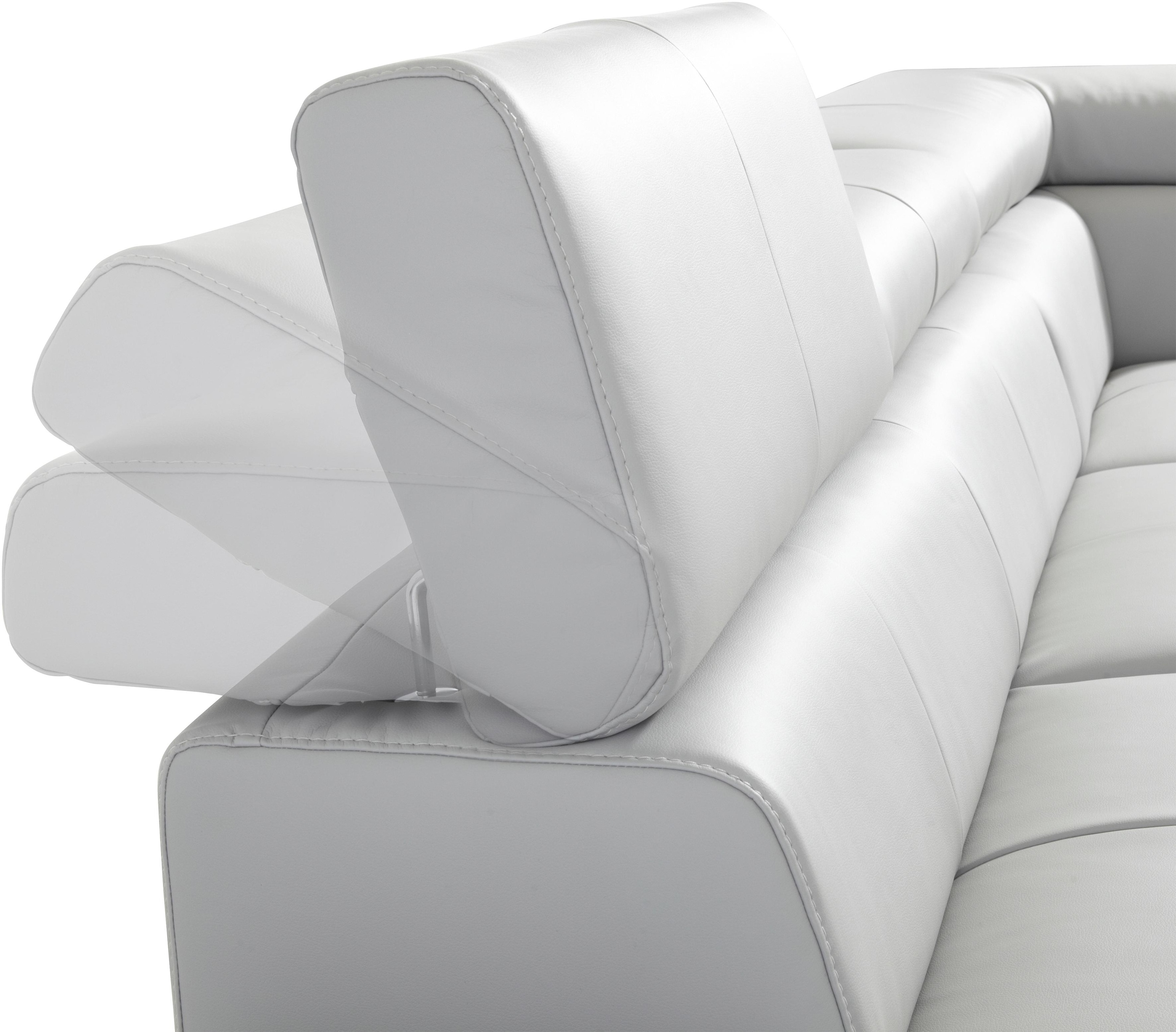 COTTA Ecksofa »Enterprise L-Form«, mit Arm- & Kopfteilverstellung, wahlweise mit Bettfunktion