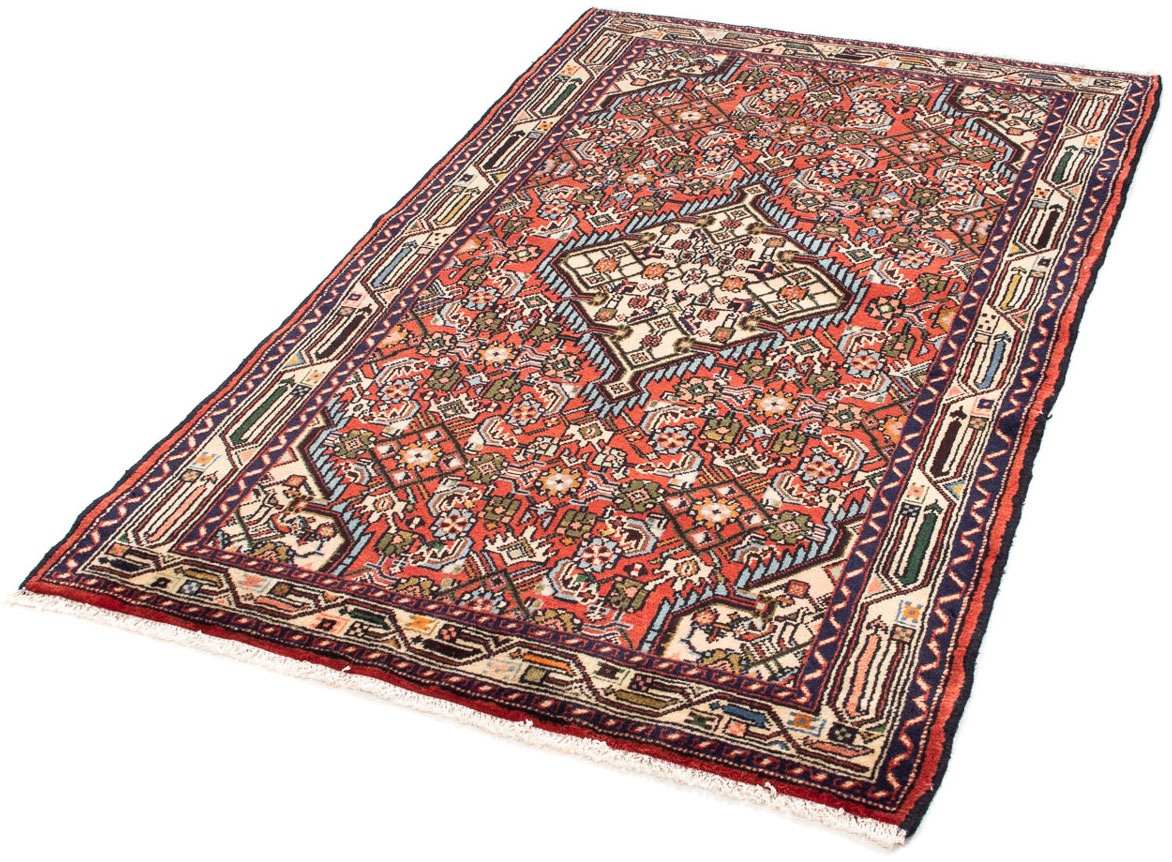 morgenland Orientteppich "Perser - Nomadic - 160 x 103 cm - rot", rechteckig, 10 mm Höhe, Wohnzimmer, Handgeknüpft, Einz