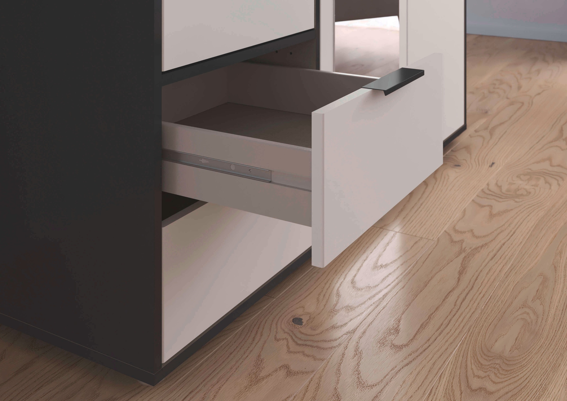 INOSIGN BY RAUCH Kleiderschrank »Schrank Garderobe Schlafzimmer Stauraum PAULLY TOPSELLER Wäscheschrank«, (mit 3 unterschiedlichen Griff-Varianten) 3 Griffvarianten MADE IN GERMANY