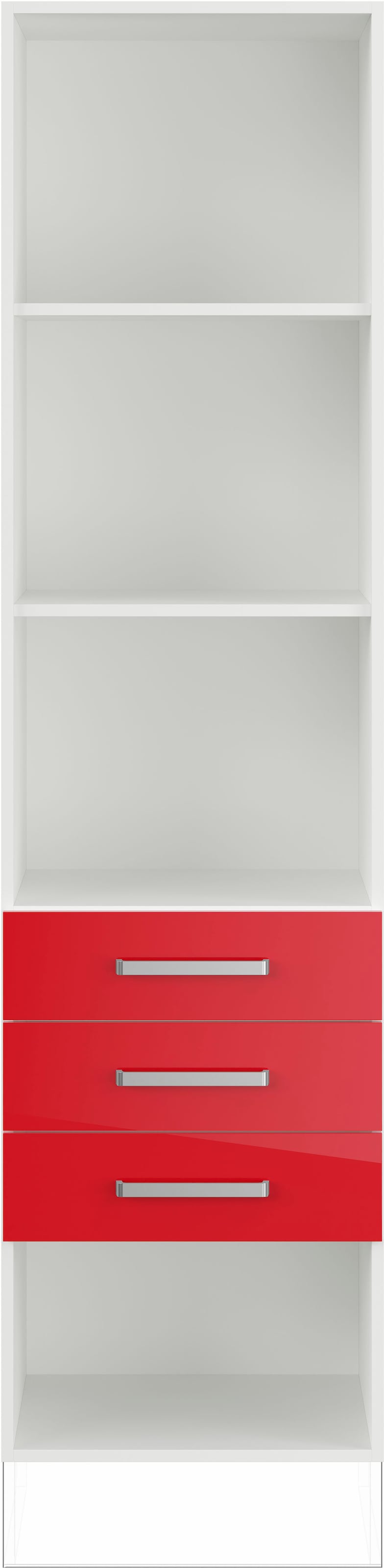 IMPULS KÜCHEN Seitenschrank »"Turin", Breite/Höhe: 50/190,7 cm, mit Soft-Close«, vormontiert, mit Schubkästen, mit verstellbaren Fachböden