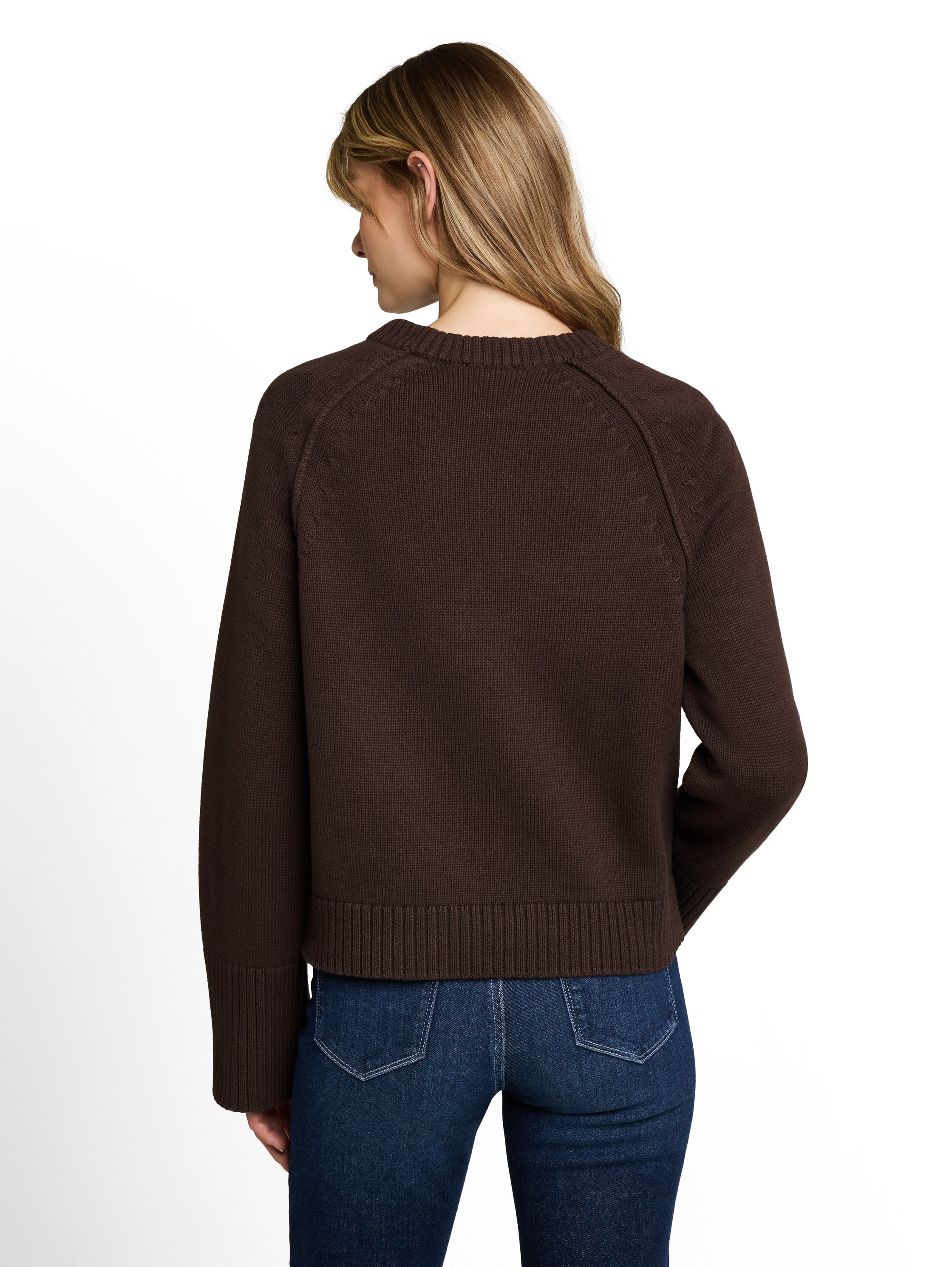 TOM TAILOR Strickpullover »Loose« mit Rundhals / Baumwolle / Loose Fit