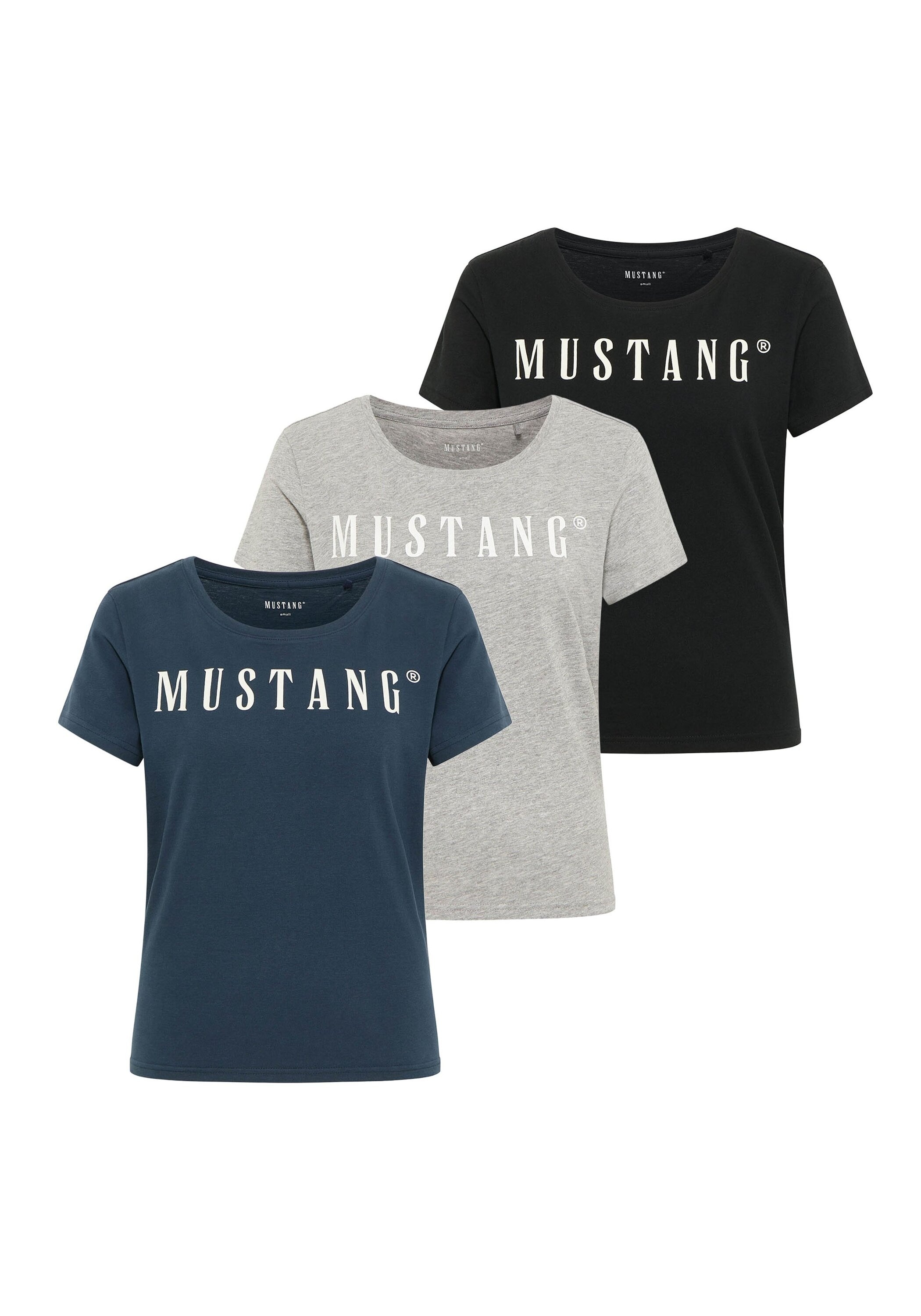 MUSTANG T-Shirt "T-Shirt Style Alma 3P 3er Pack" günstig online kaufen
