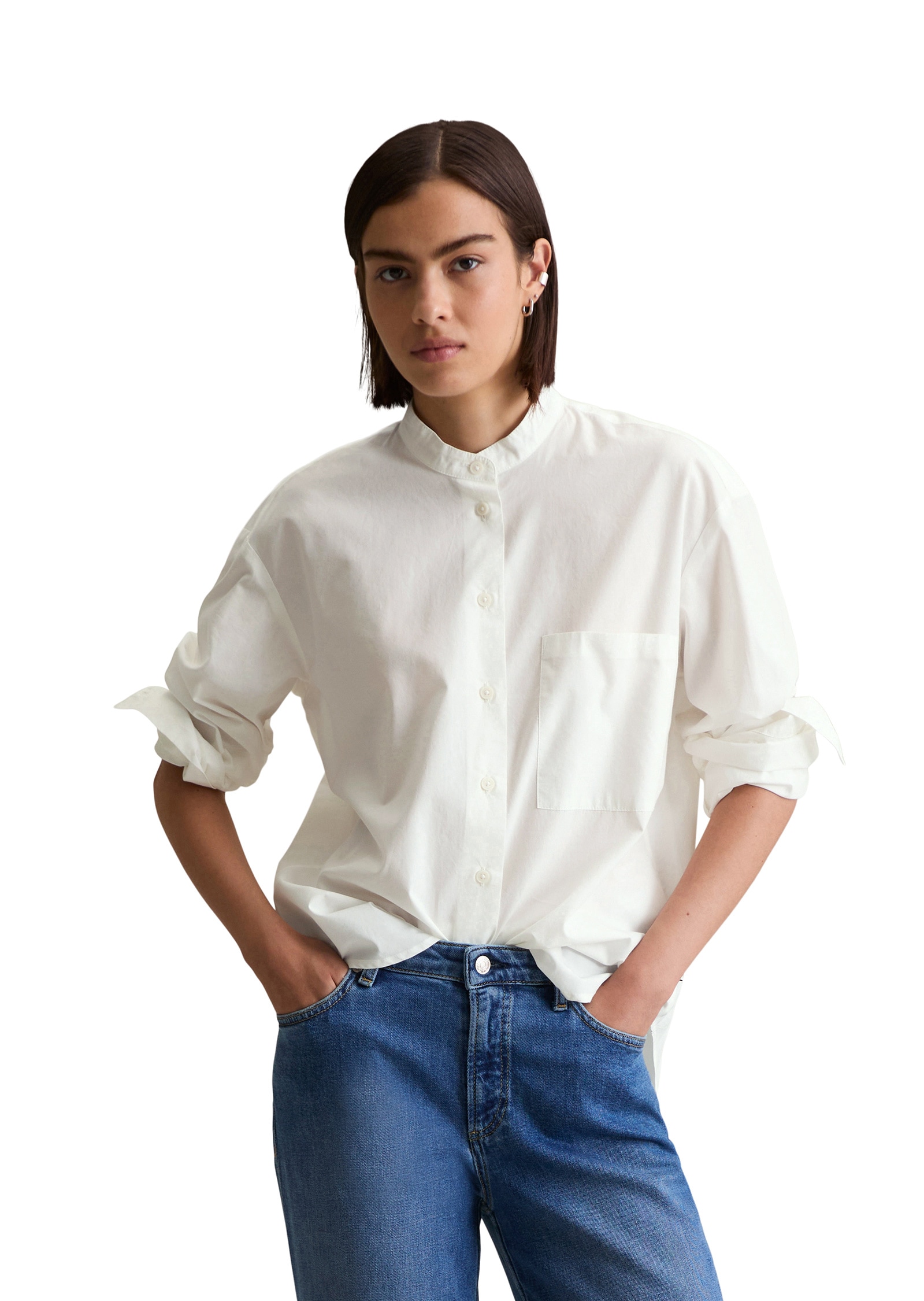 Marc OPolo DENIM Langarmbluse "aus softem Popeline" günstig online kaufen