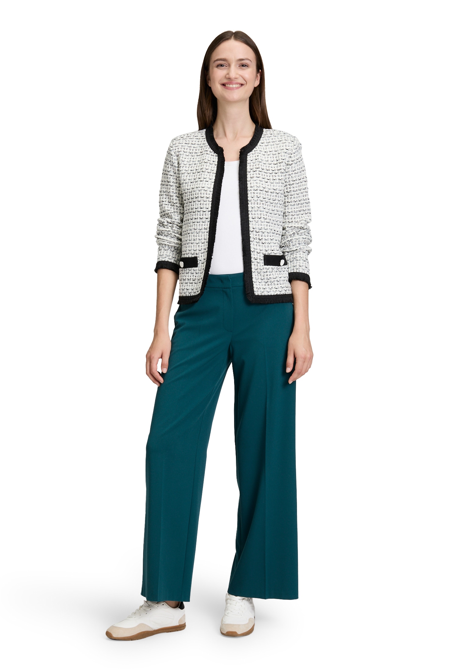 Betty&Co Strickjacke »Betty & Co Strick-Cardigan mit Fransen«