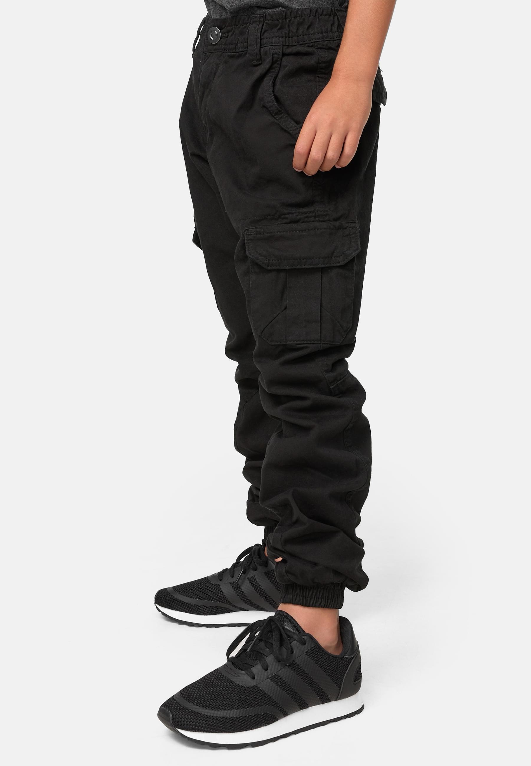 URBAN CLASSICS Stoffhose »Urban Classics Herren Boys Cargo Jogging Pants«, (1 tlg.)