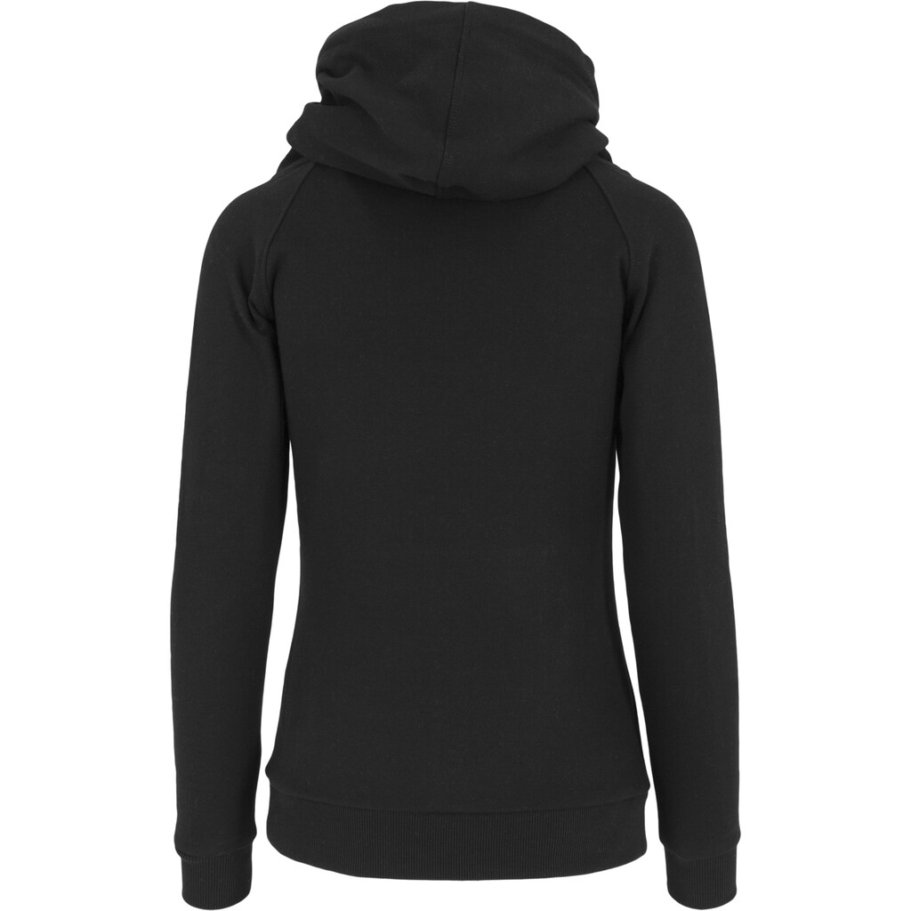 URBAN CLASSICS Rundhalspullover »Urban Classics Damen Ladies Raglan High Neck Hoody«, (1 tlg.)