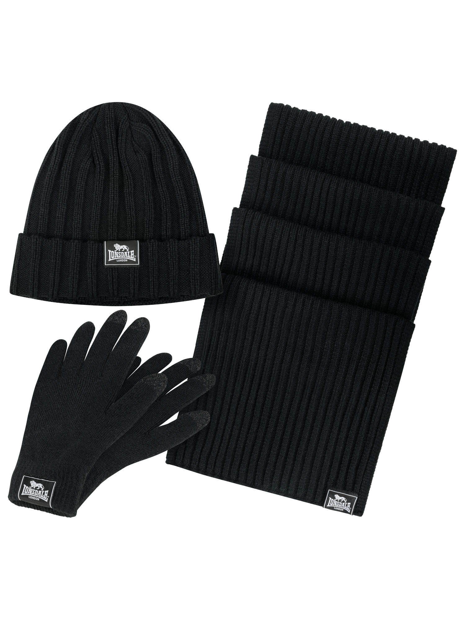 Lonsdale Beanie », Schal und Handschuhe als Set ACOMB«, (3 St.)