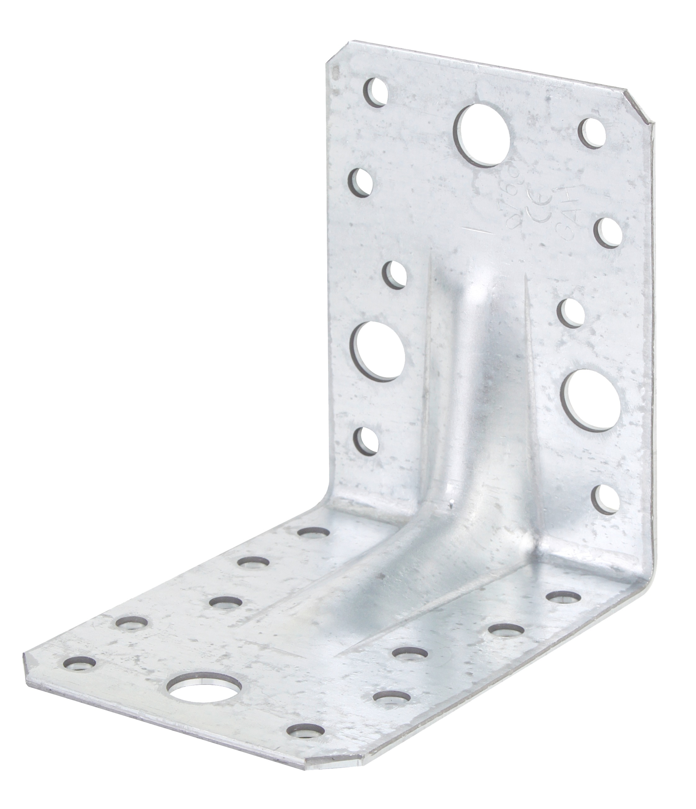 ALBERTS Winkelverbinder, Anzahl:25 Stk., silber, Flachverbinder, Schwerlast-Winkelverbinder mit Sicke, Handwerkerpack