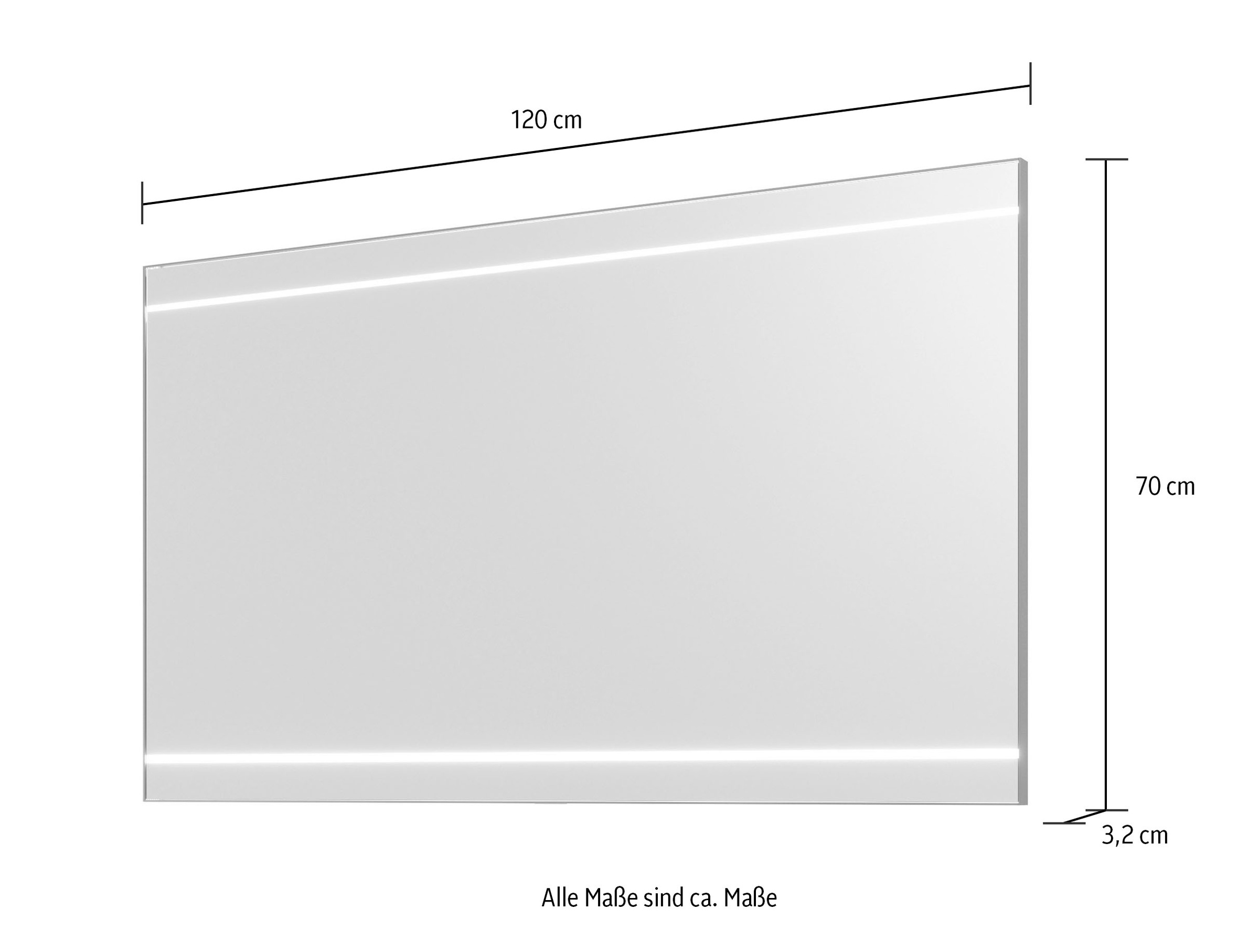 Saphir Badmöbel-Set »Balto 2-teilig Mineralmarmor-Waschtisch mit LED-Spiegel, 123 cm breit«, (2 St.), Waschplatz mit 2 Schubladen, Badschrank inkl. Schubladendämpfer