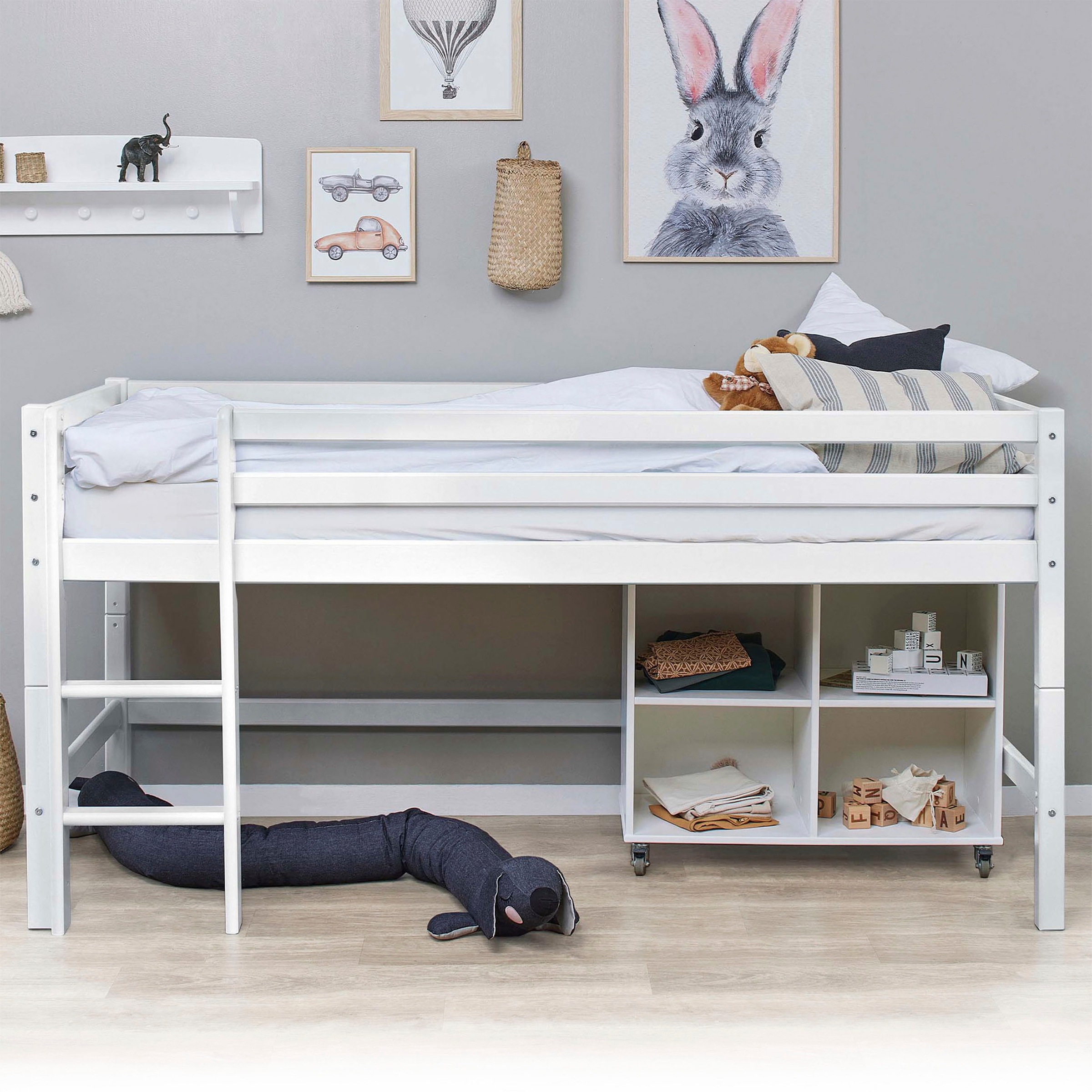 Hoppekids Hochbett "ECO Dream MY COLOR" Set, Bett, 90x200, umbaubar in Einz günstig online kaufen