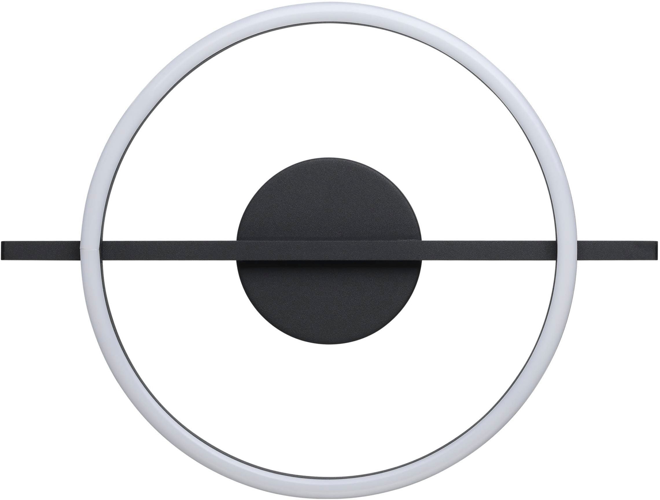 EGLO Deckenleuchte »Amandolo Deckenlampe RGB Backlight Fernbedienung inkl. geometrisch« LED-Modul 1 Stk. Kaltweiß | RGB Wand-/Deckenleuchte - L40 x B30 x H6,5 cm - schwarz - 17W inkl.