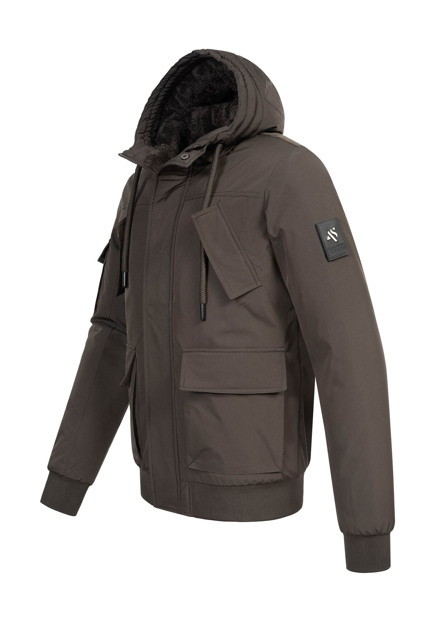 Alessandro Salvarini Winterjacke »ASNehlo«, innen mit warmem Teddyfell
