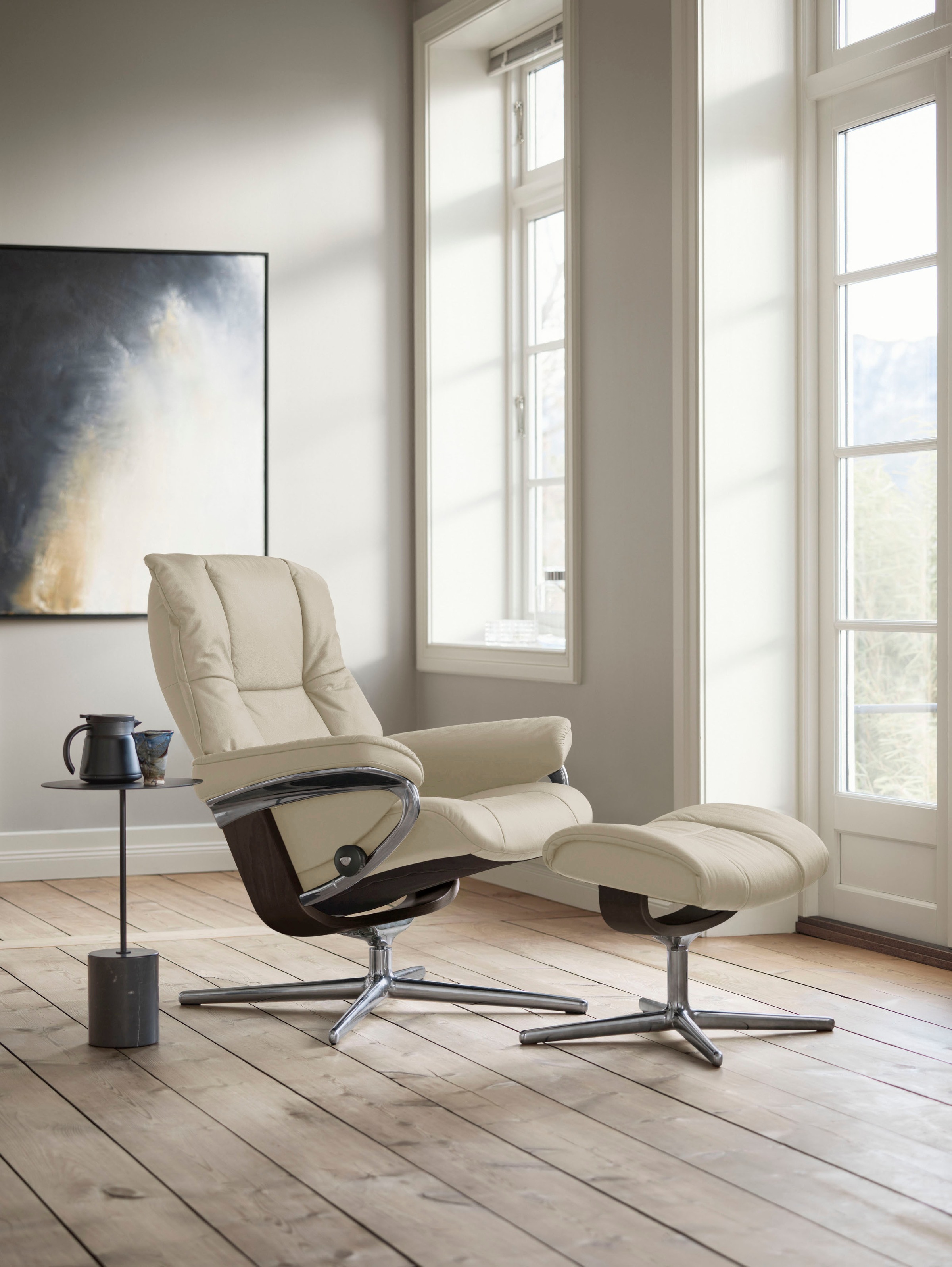 Stressless® Relaxsessel »Mayfair«, mit Cross Base, Größe S, M & L, Holzakzent Wenge