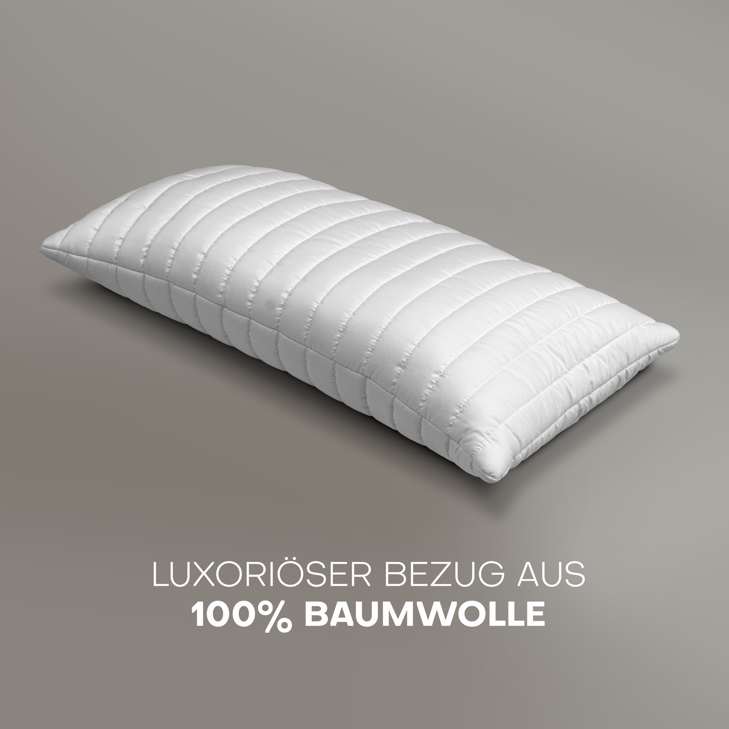 Thumbnail - John Cotton Baumwollkissen "Magicline 40x80, 80x80 cm, pure Eleganz" Füllung: Polyester 1 Stk. tlg. Feinbatist Baumwolle...