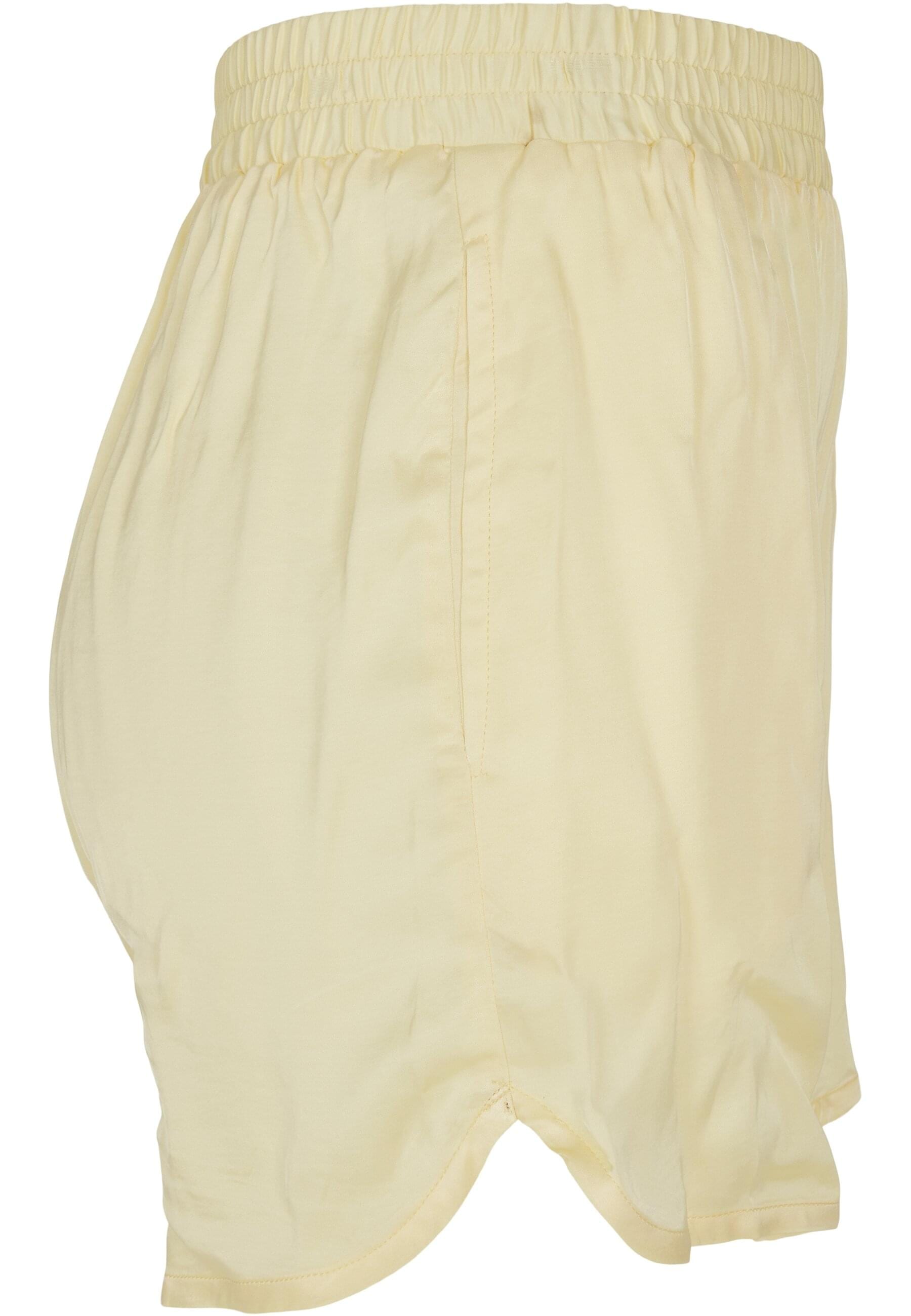 URBAN CLASSICS Shorts »Urban Classics Damen Ladies Viscose Satin Resort Shorts«, (1 tlg.)