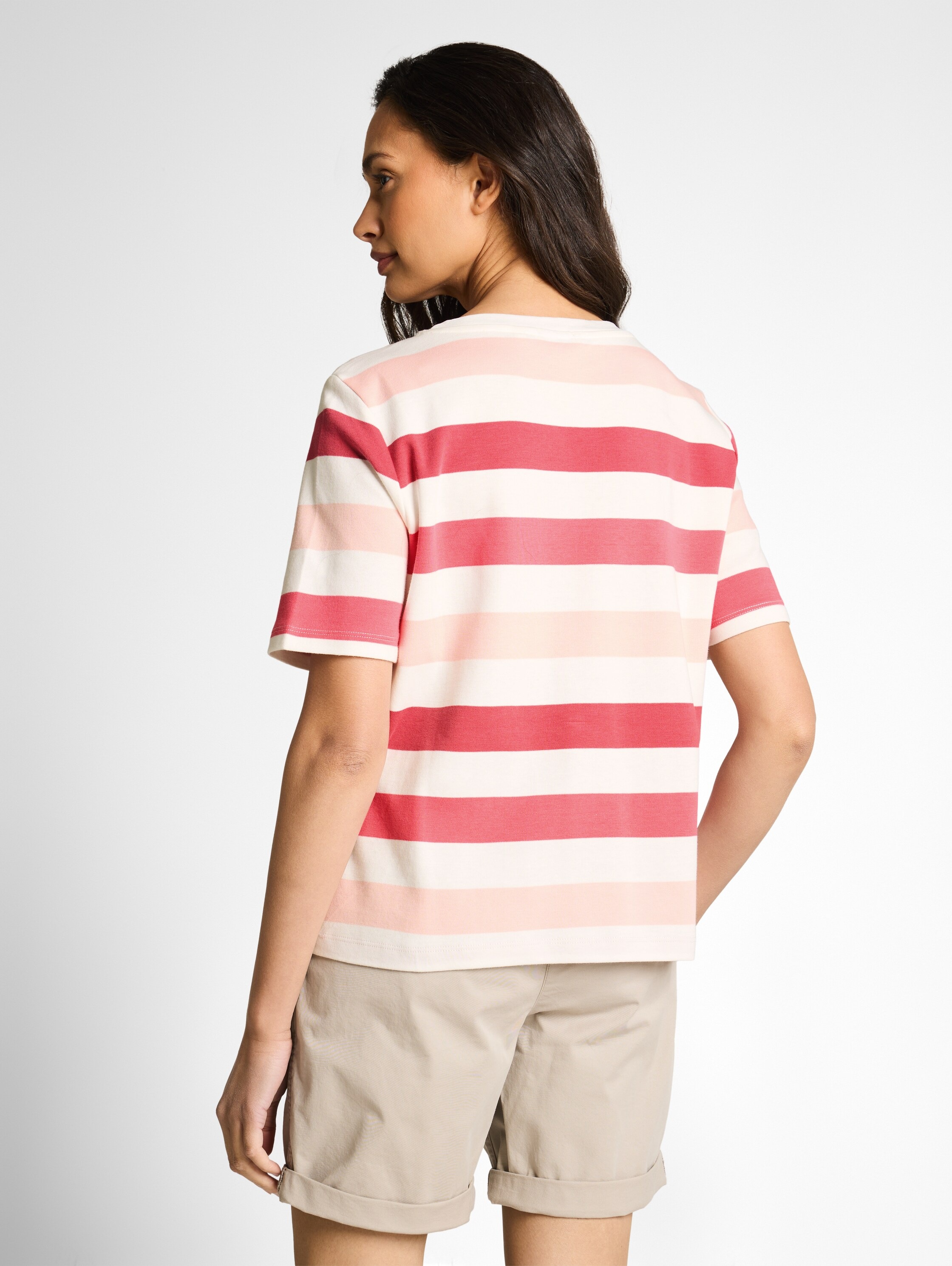 TOM TAILOR T-Shirt mit Streifen Muster günstig online kaufen