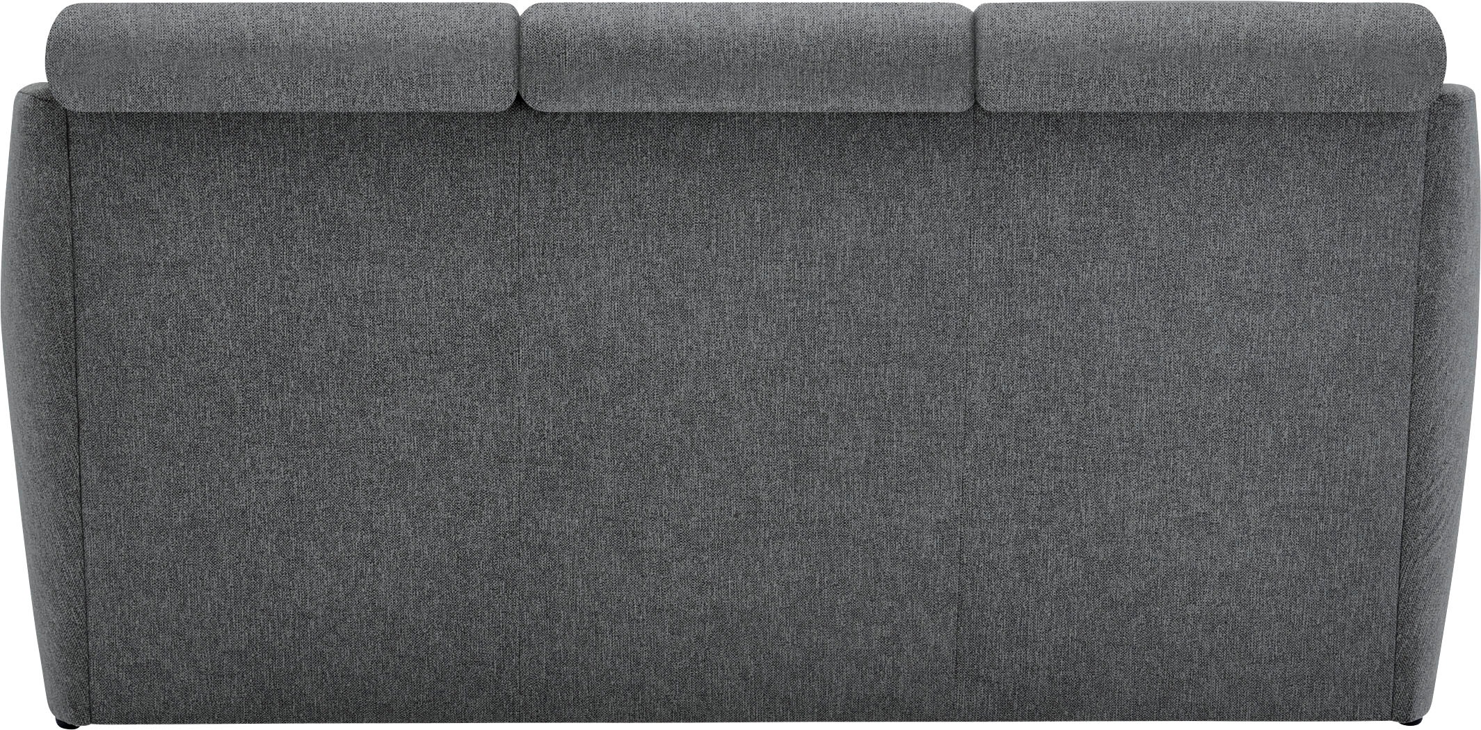 VILLA BECK Polstergarnitur »Lugano«, (Set, 3 tlg.), Kopfteilverstellung, in Sitzhöhe 49 cm, 3-Sitzer und 2x Sessel