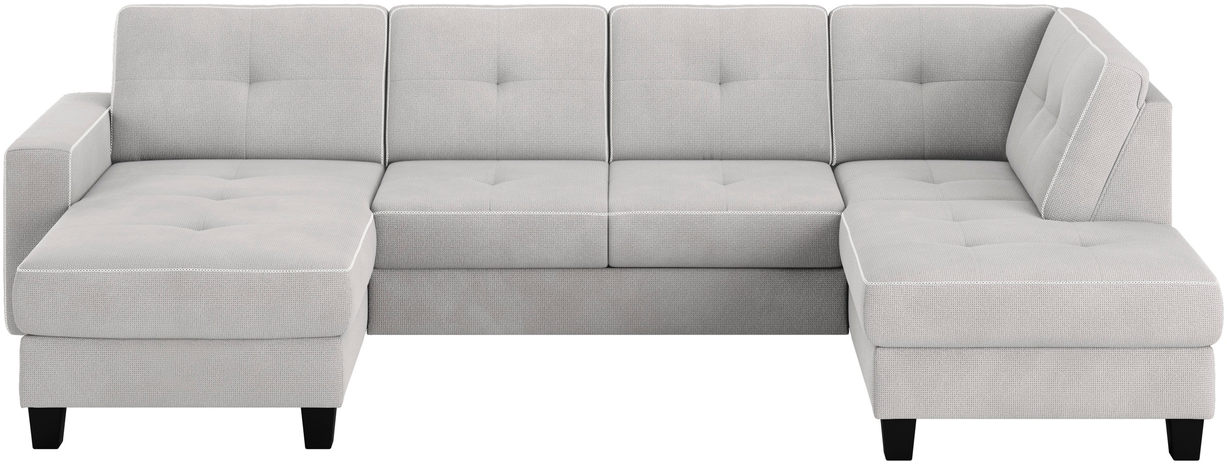 Places of Style Wohnlandschaft "Varese", Kreuznaht in beige günstig online kaufen