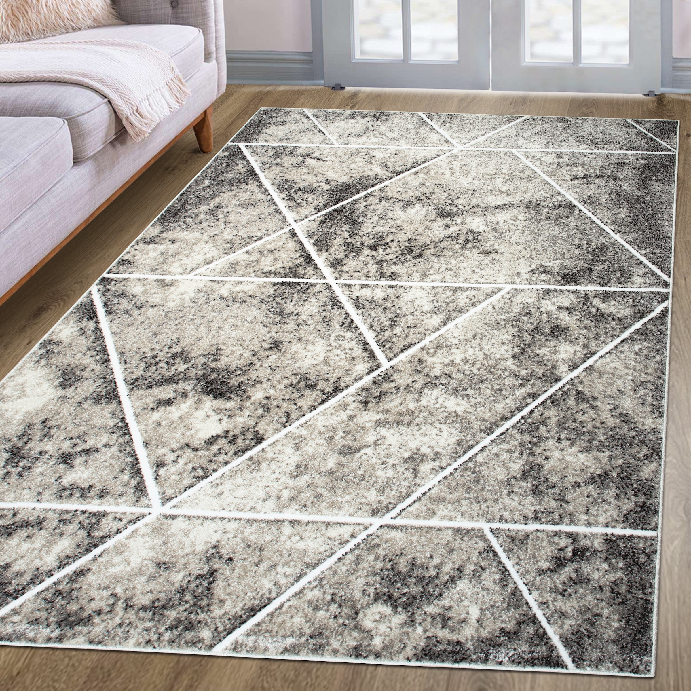 my home Teppich "Kimly, geometrisches Design in 3D-Optik" rechteckig 9 mm H günstig online kaufen