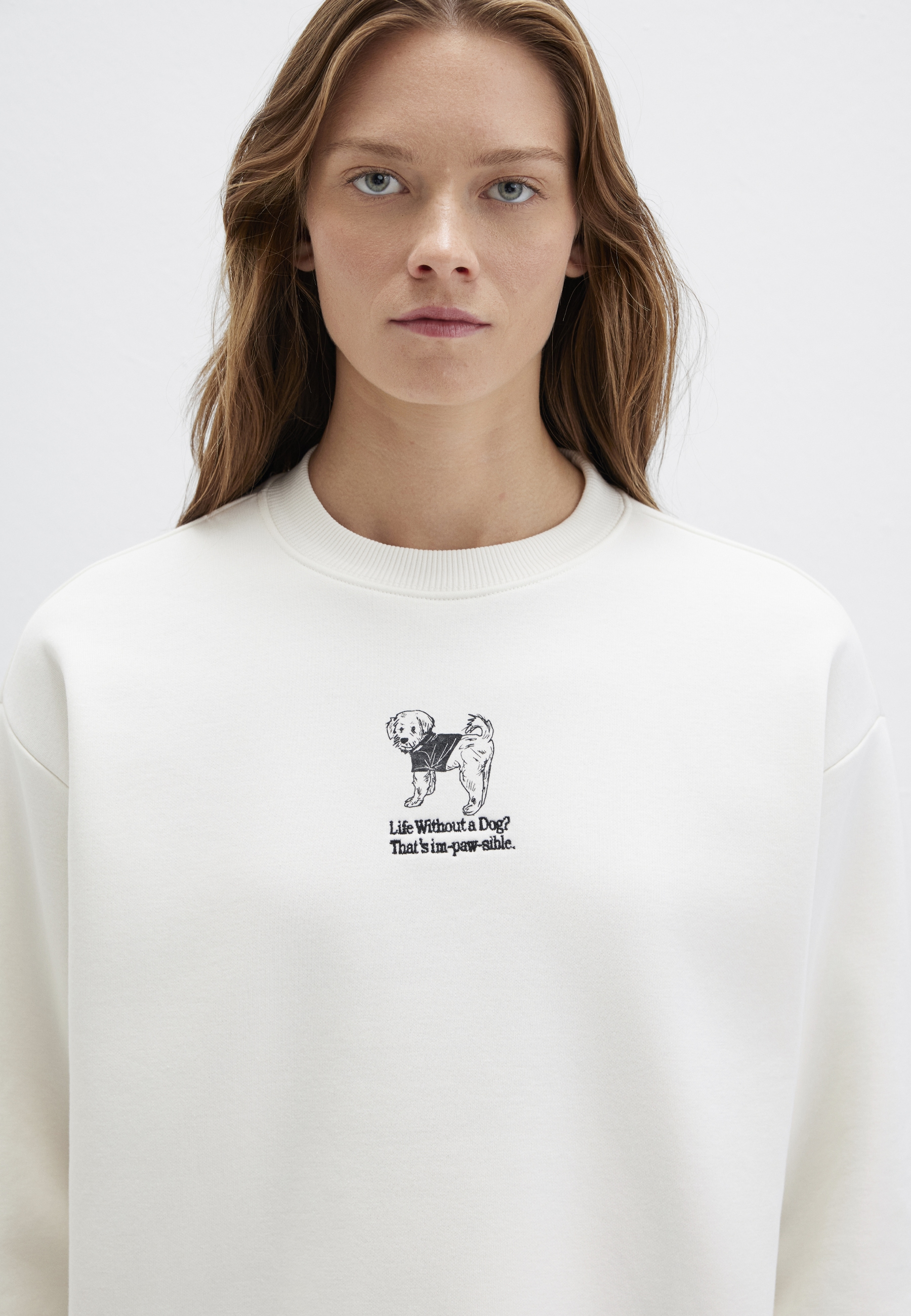 Mavi Rundhalspullover »DOG PRINTED SWEATSHIRT« Sweatshirt Rundhals
