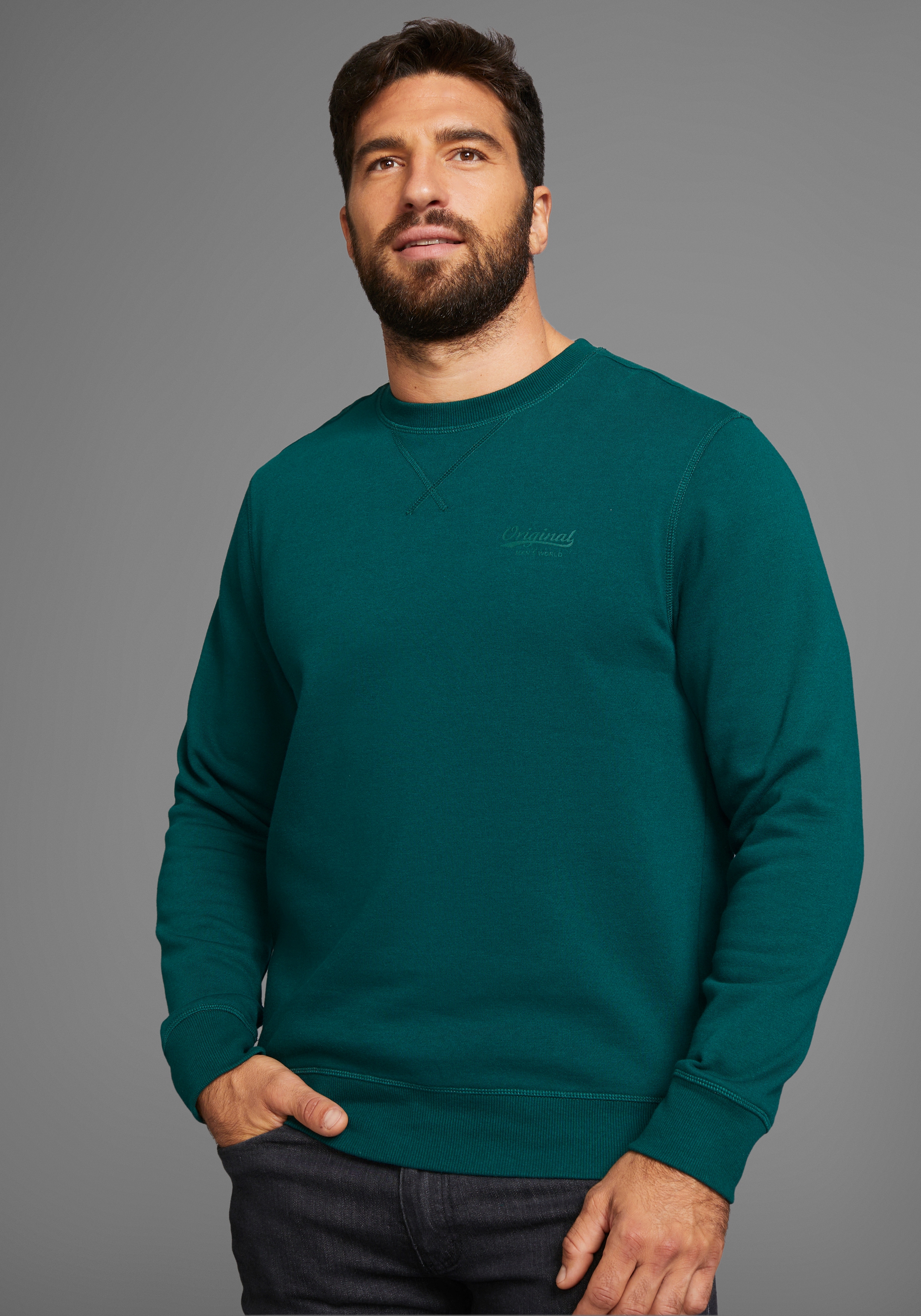 Mans World Sweatshirt "in vielen Top Farben Perfekt für Alltag, Freizeit und Büro", Premium Bestseller mit klarer Passform - Starke Preis Leistung