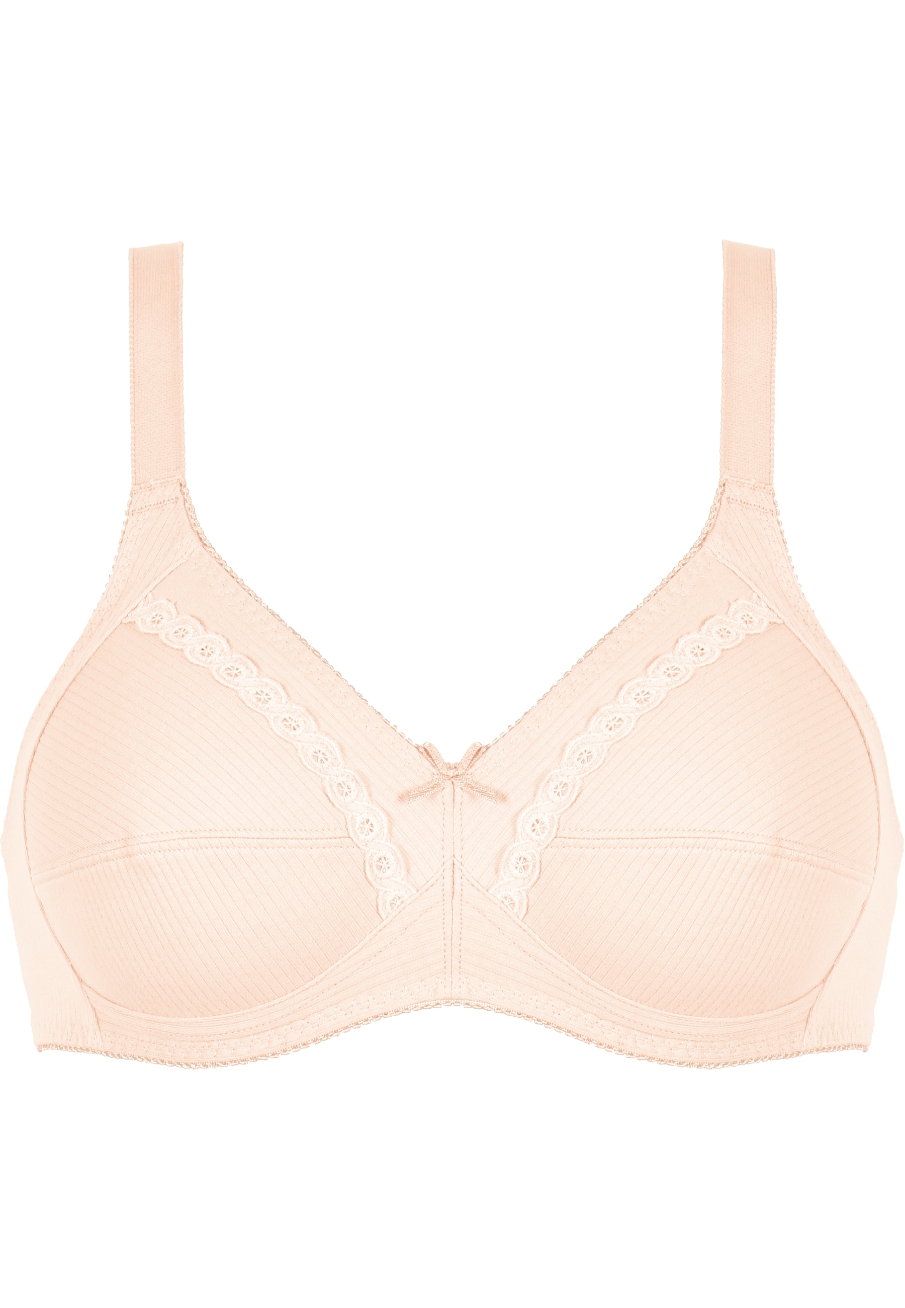 Naturana Soft-BH "Classics" feminin, bequem, breite Träger, ohne Bügel, dekorative Schleife