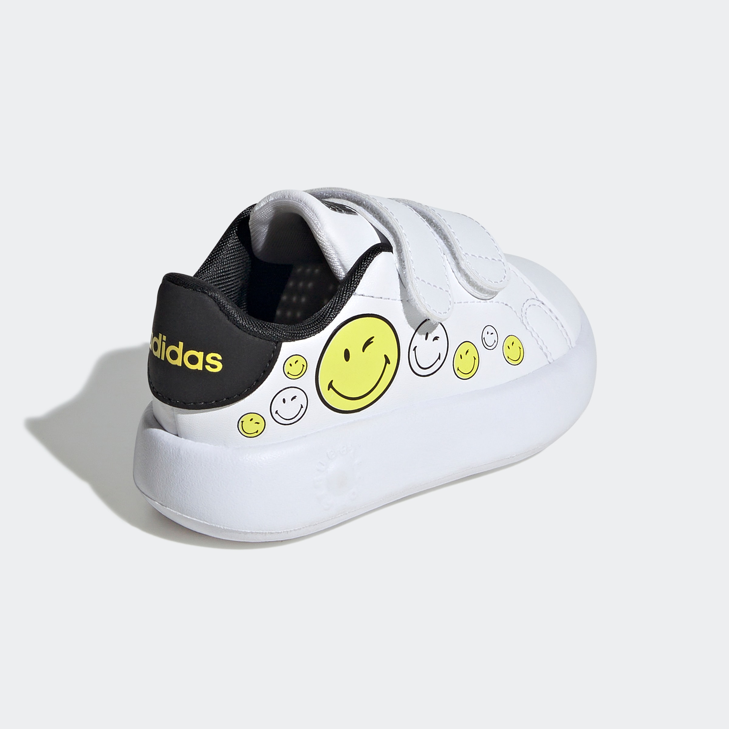 adidas Sportswear Klettschuh »ADIDAS SMILEY ADVANTAGE KIDS«, Design auf den Spuren des adidas Stan Smith, für Kinder