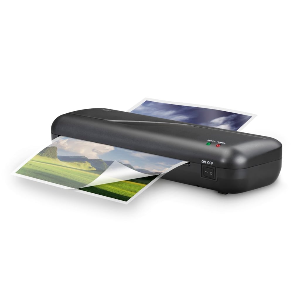 Hama Laminiergerät »Laminator 4in1-Set für DIN A4, 2 Rollen, Tischgerät, schwarz«