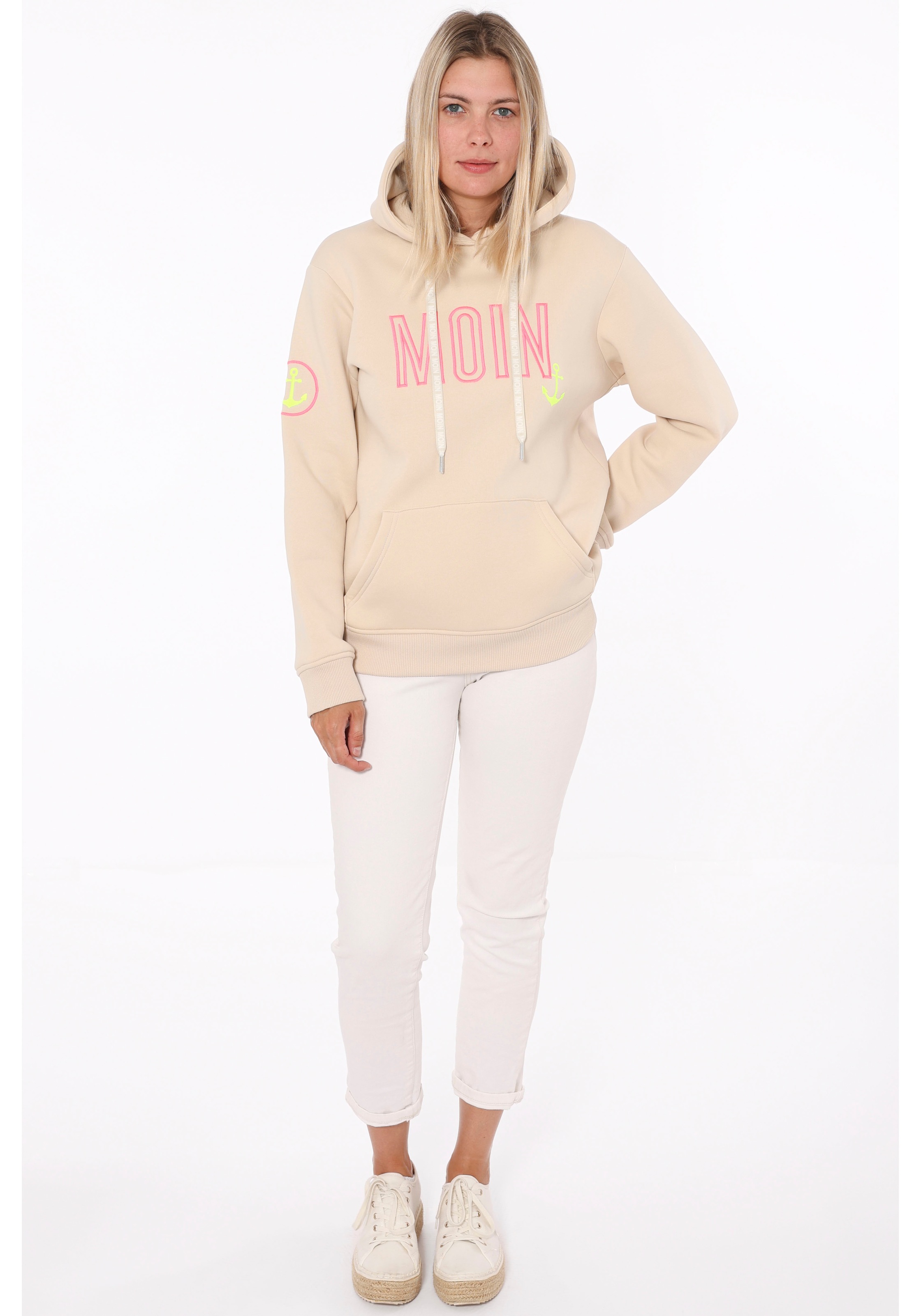 Zwillingsherz Hoodie "Limited Edition", Langarm, Kapuze, Anker Motiv, exklu günstig online kaufen