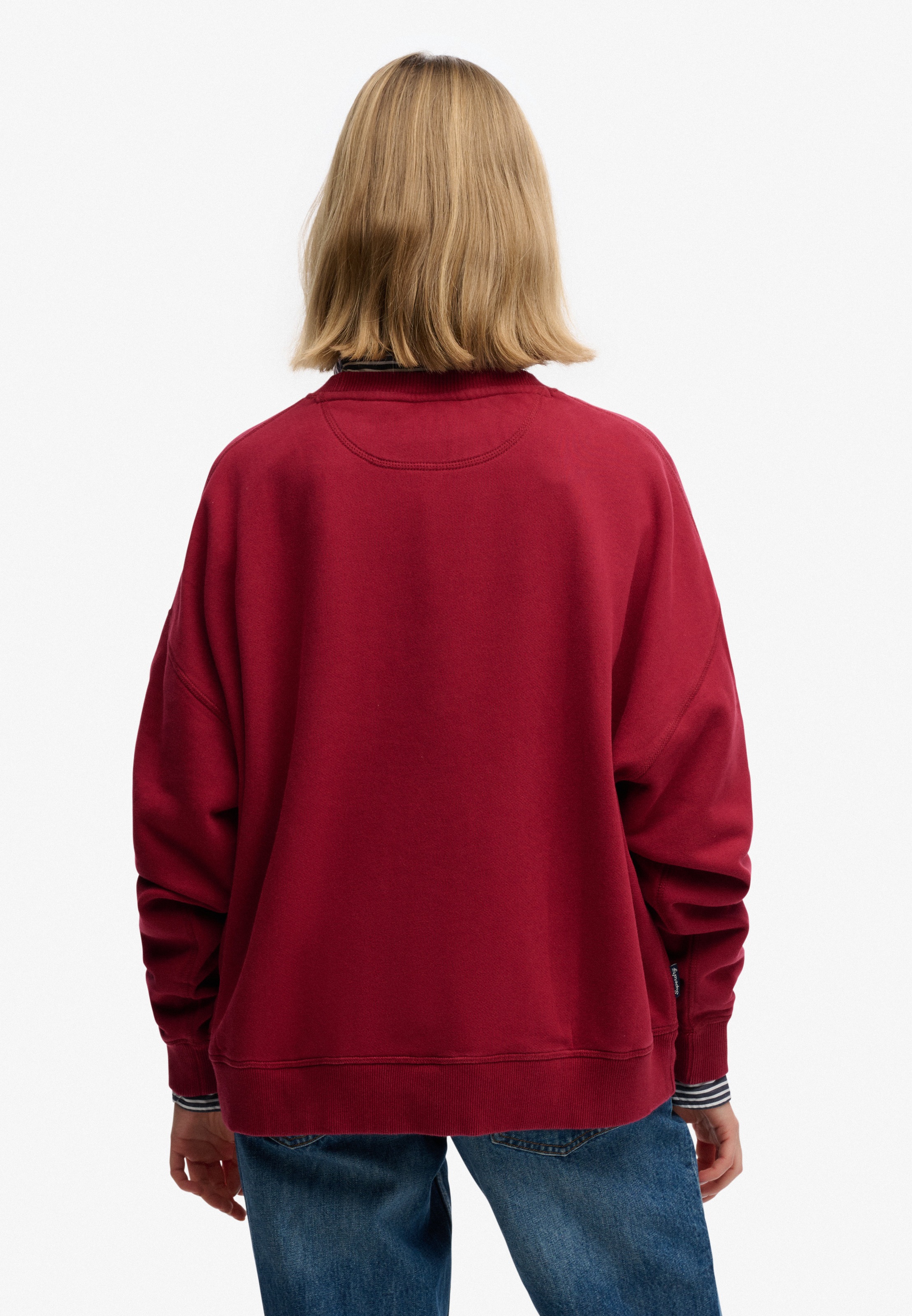 Superdry Sweatshirt »ESSENTIAL LOGO CREW«, aus Baumwolle und Sweatware, Oversize Passform, mit Rundhalsausschnitt
