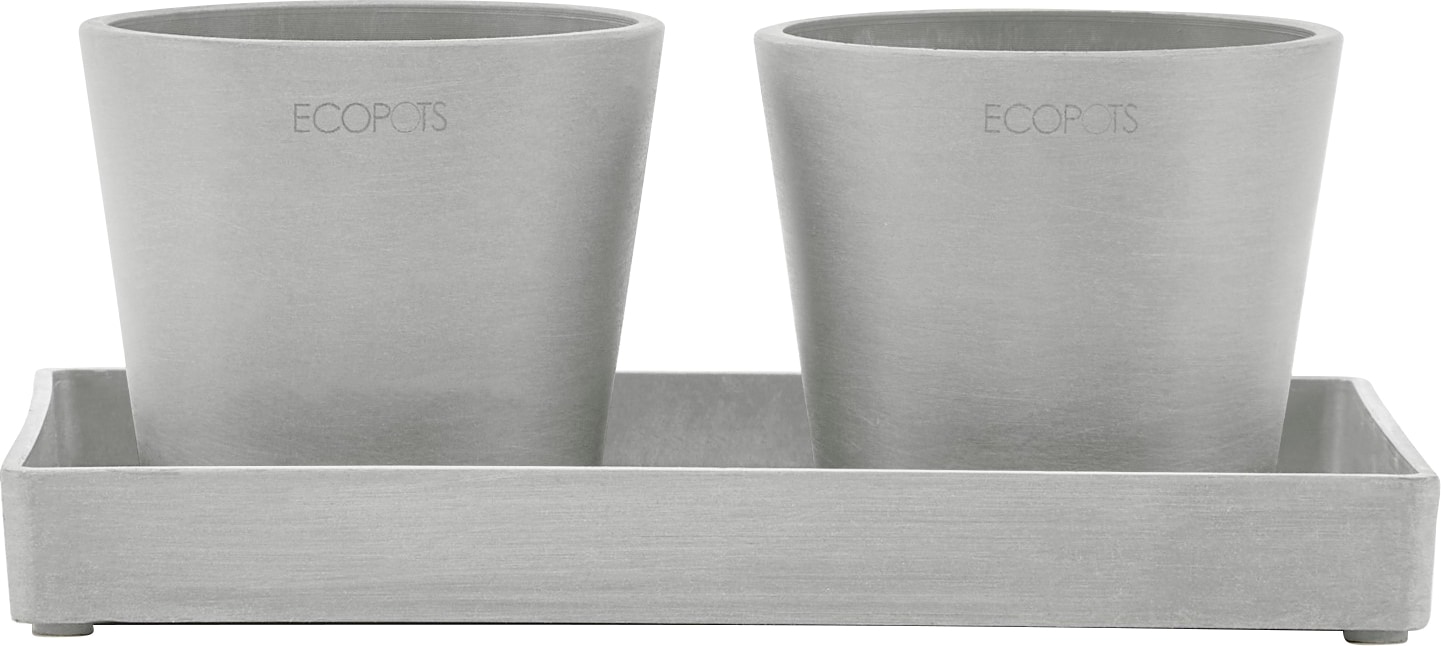 ECOPOTS Blumentopfuntersetzer "DISPLAY PLATTER", für Ecopots Amsterdam, BxTxH: 15x15x2,5 cm