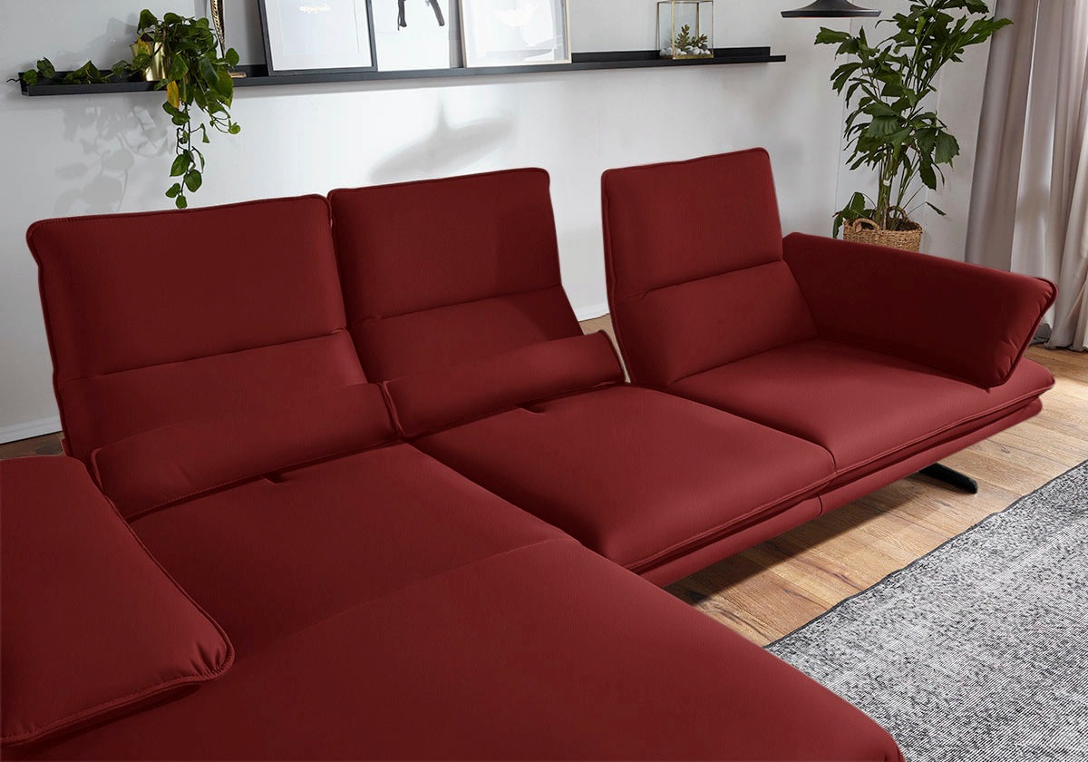W.SCHILLIG Ecksofa "broadway, Designsofa mit tollem Sitzkomfort", Sitztiefe günstig online kaufen