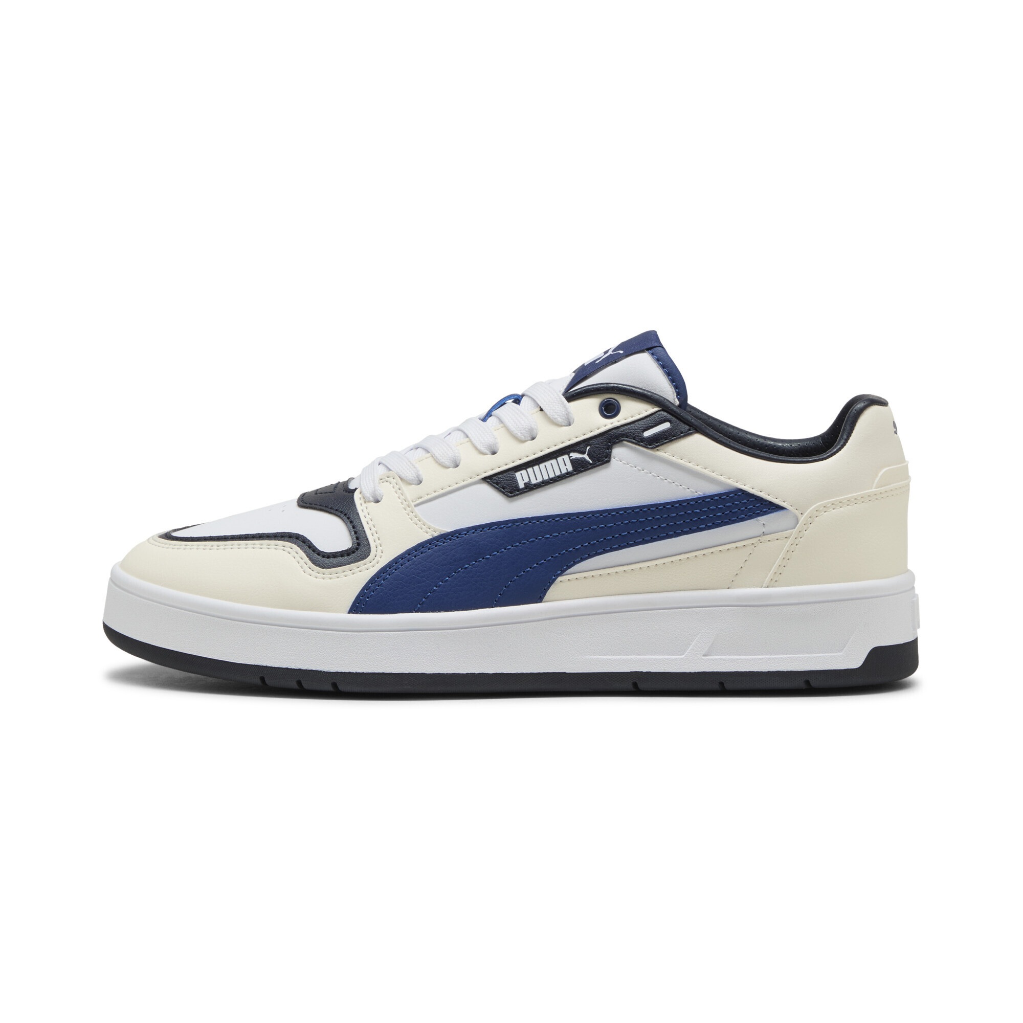 Sneaker PUMA "Court Classic Street Sneakers Erwachsene", Damen, Gr. 39, weiß blau jewel frosted ivory, Obermaterial: Synthetik; Futter: Synthetik, Textil; Innensohle: Textil; Laufsohle: Gummi, Schuhe Sneaker 2