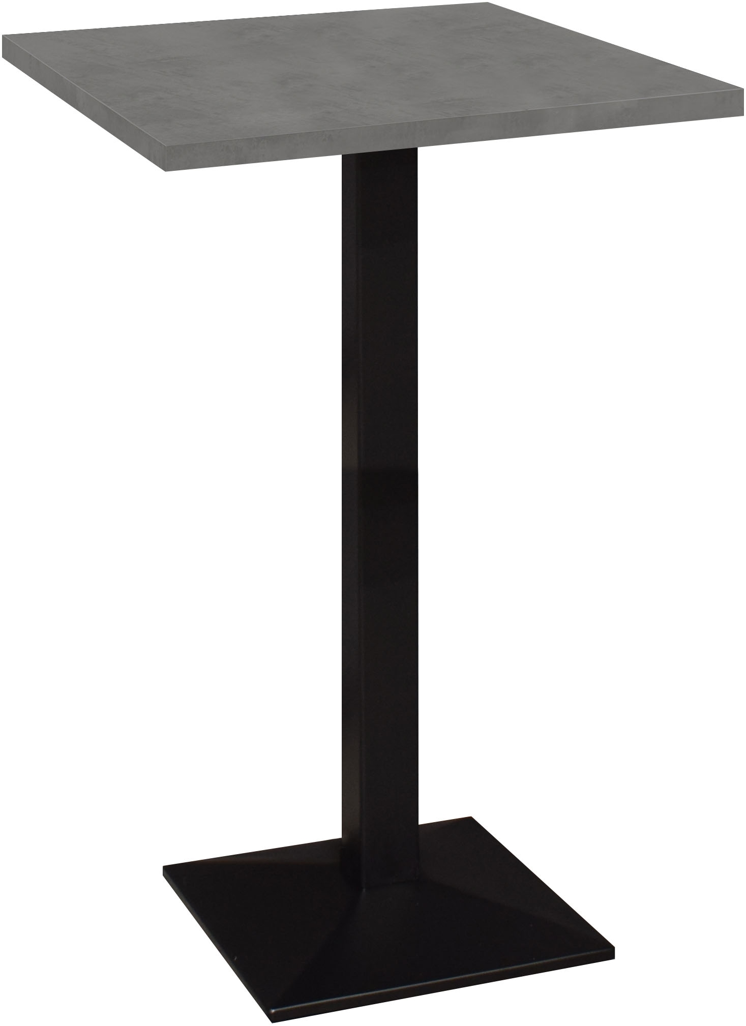 Mäusbacher "Big Bistro Metall" Quadrat-Säulengestell, eckige Platte BHT 70x105x70 cm