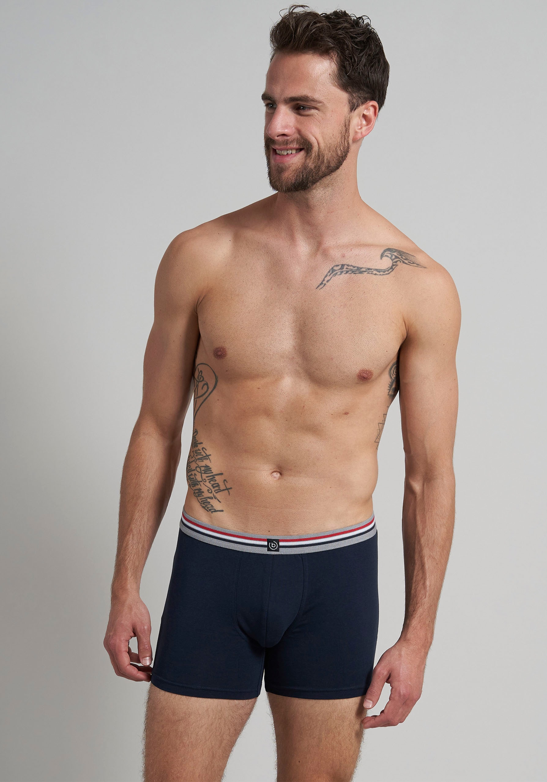 bugatti Boxershorts »Prag«, (3 St.), für jeden Tag