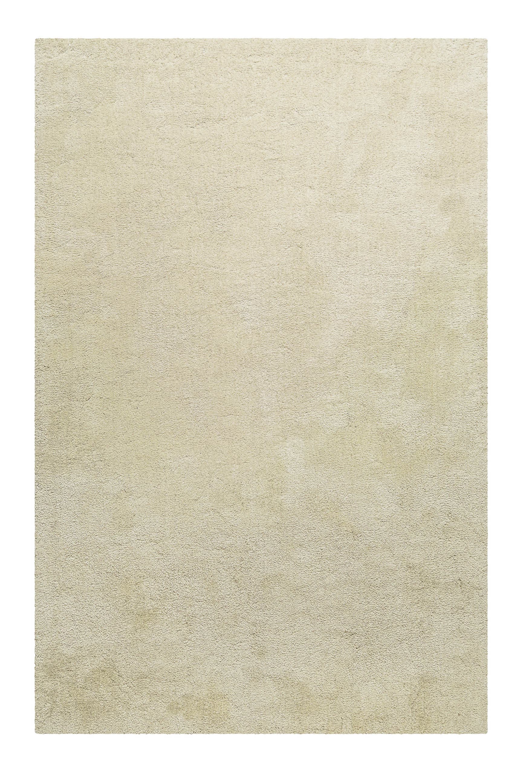 Teppich HOMIE LIVING "Pisa", beige (creme beige meliert), B:70cm H:25mm L:140cm, Polyester, Teppiche, Teppich, Hochflor, Microfaser, uni, weich, Shaggy, Wohnzimmer, Schlafzimmer