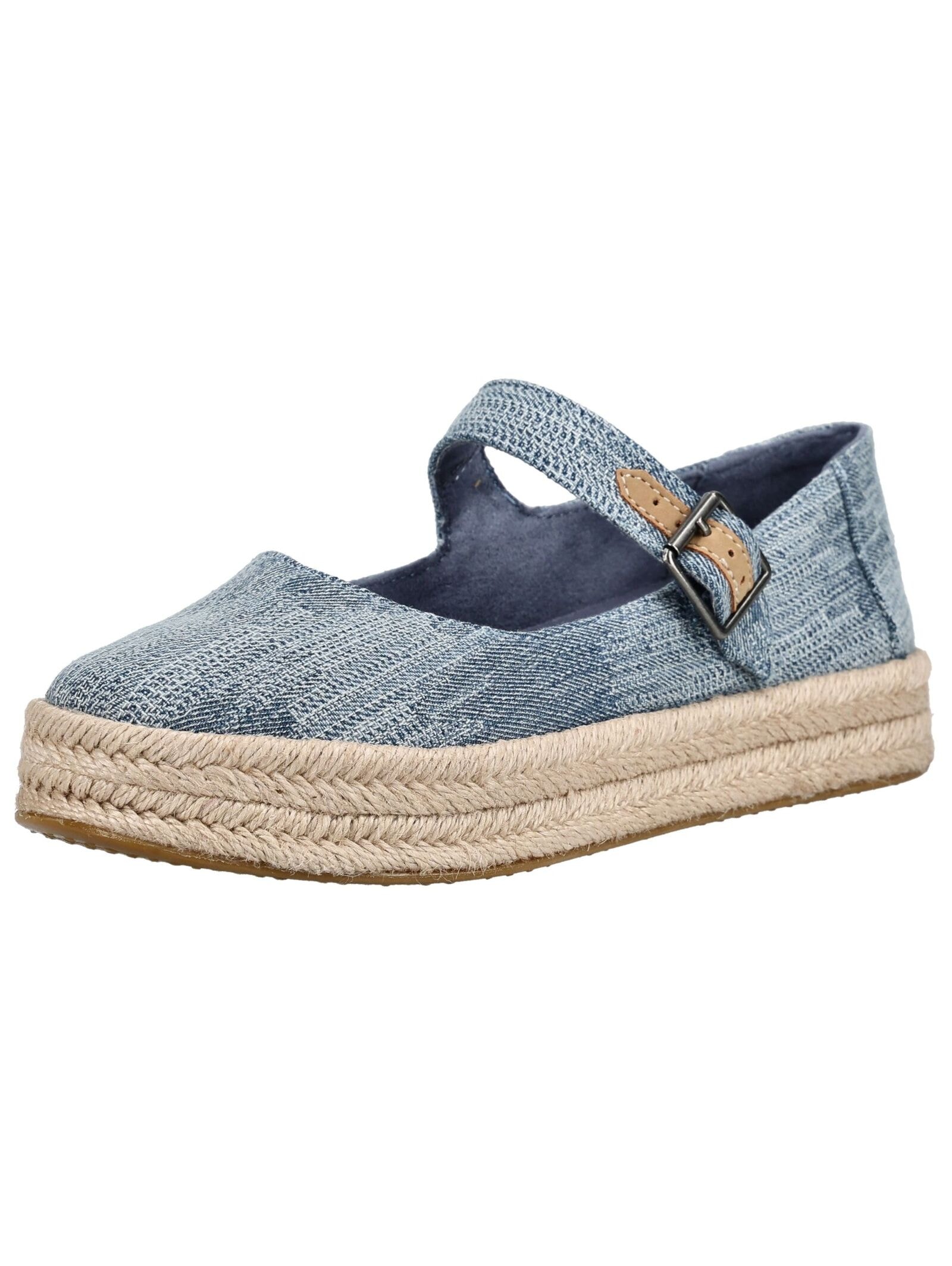 Espadrille TOMS "TOMS Halbschuhe Textil", Damen, Gr. 41, blau, Textil, Schuhe Espadrille