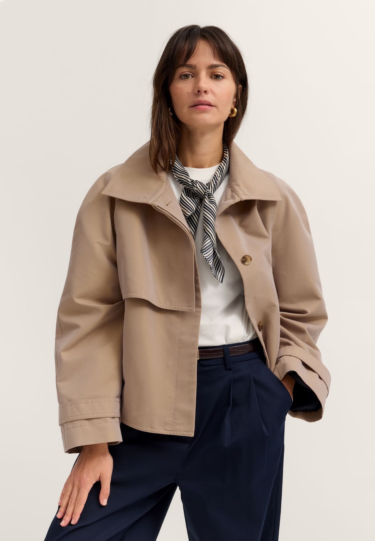 bugatti "Regular Fit" kurzer Trenchcoat Style
