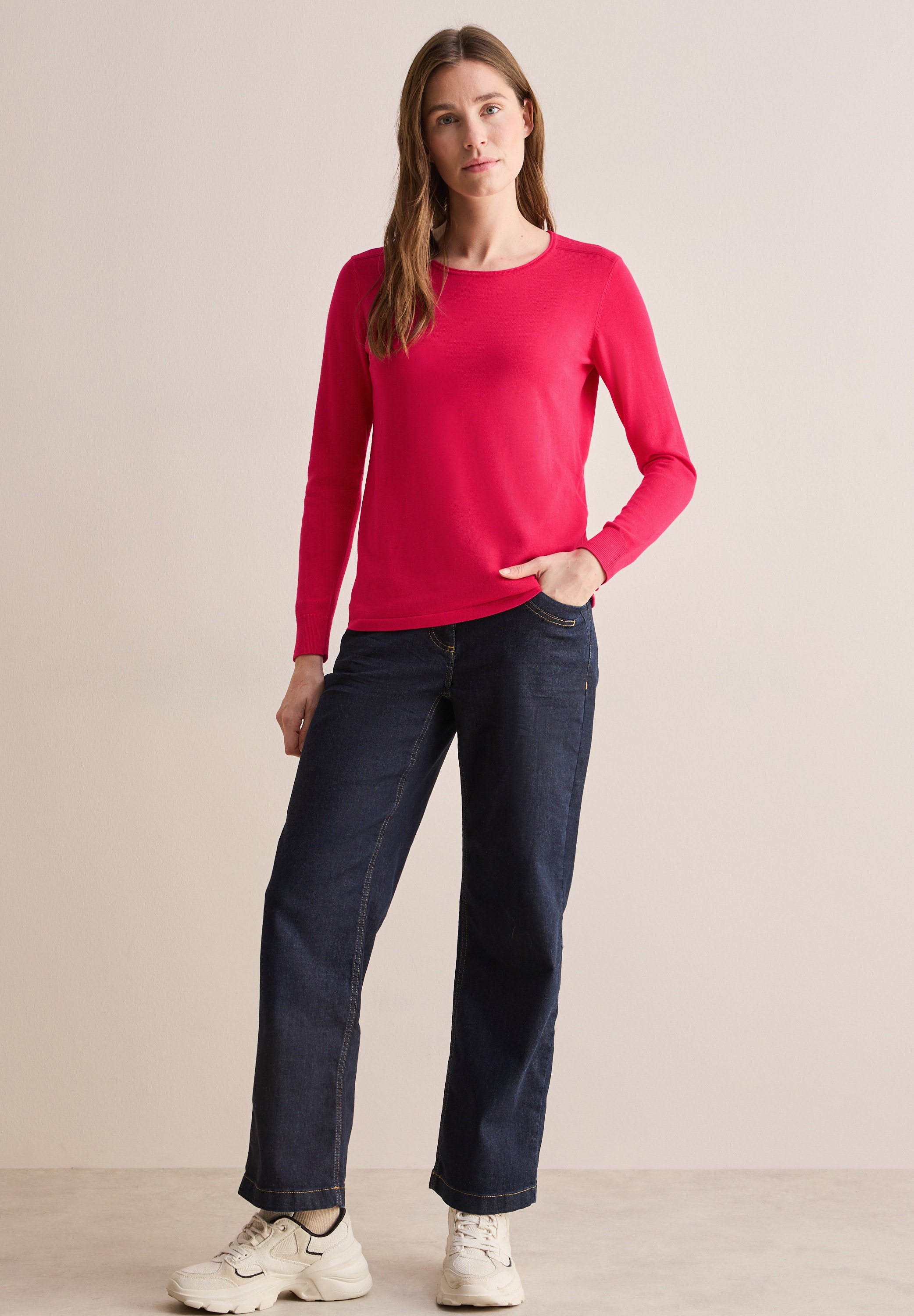 Cecil Strickpullover, im soften Baumwoll-Mix