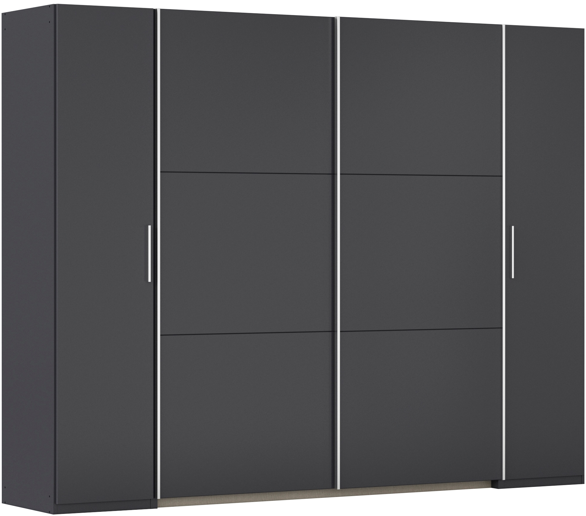 rauch Schwebetürenschrank "Kleiderschrank Drehtürenschrank Schrank Garderobe KRONACH" in 3 Ausstattungen BASIC/CLASSIC/PREMIUM, Breiten 225/268/311/354 cm, mit Dreh- und Schwebetüren und vielen Einlegeböden MADE IN GERMANY