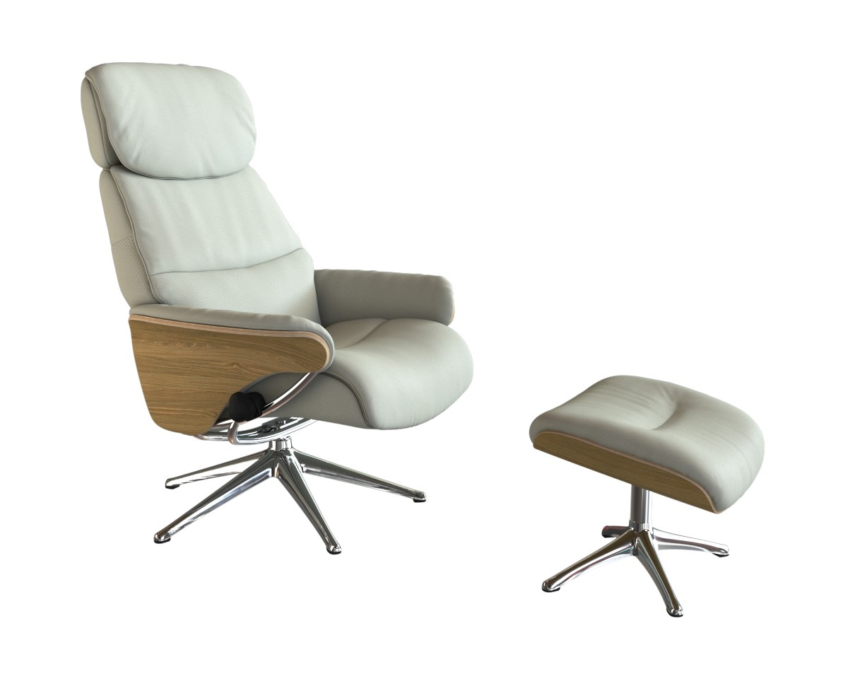 FLEXLUX Relaxsessel "Aarhus, Gepolsterter Funktionssessel, Skandinavisch de günstig online kaufen