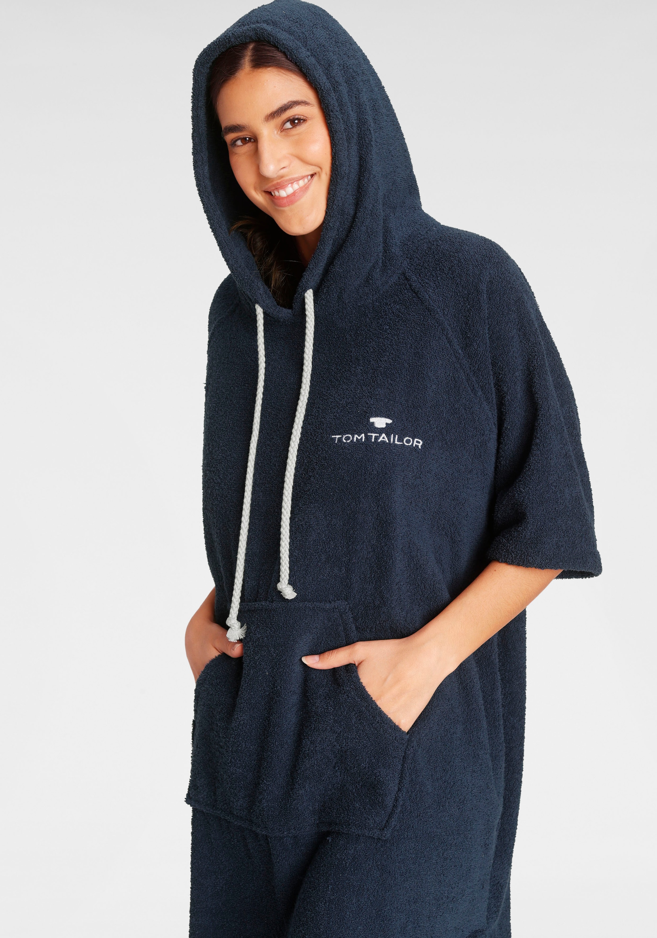 TOM TAILOR HOME Badeponcho »Surf Poncho«, (1 St.), mit Bauchtasche