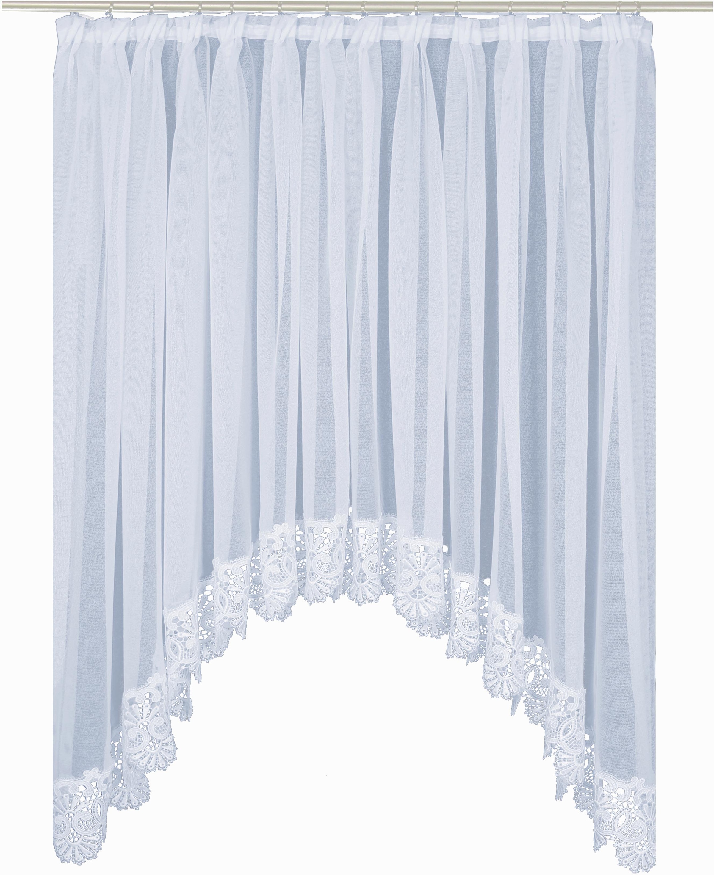 Wirth Gardine "Elvira" Faltenband 1 Stk. tlg. Bogen günstig online kaufen