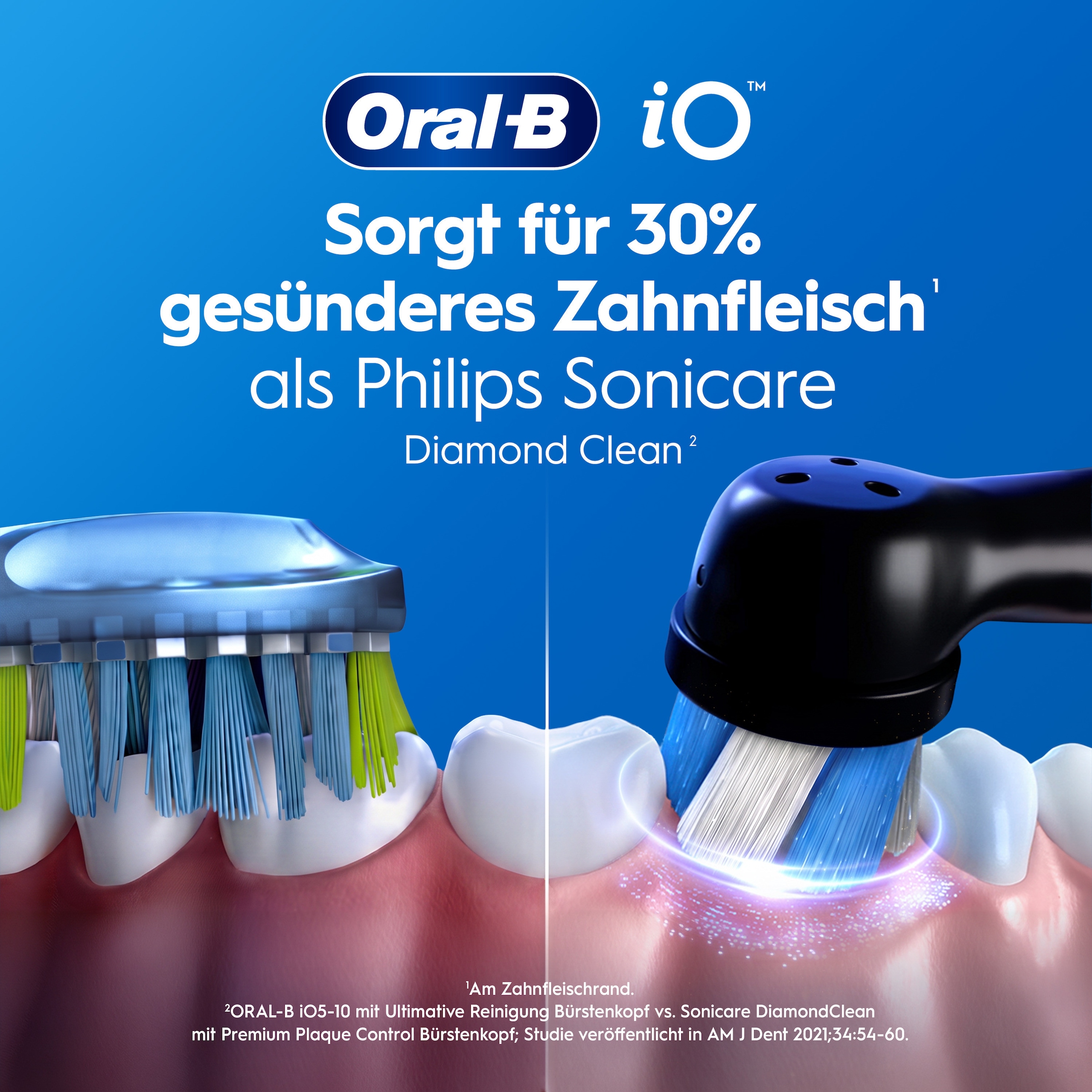 Oral-B Elektrische Zahnbürste »iO Series 3« 1 Stk. Aufsteckbürsten Magnet-Technologie