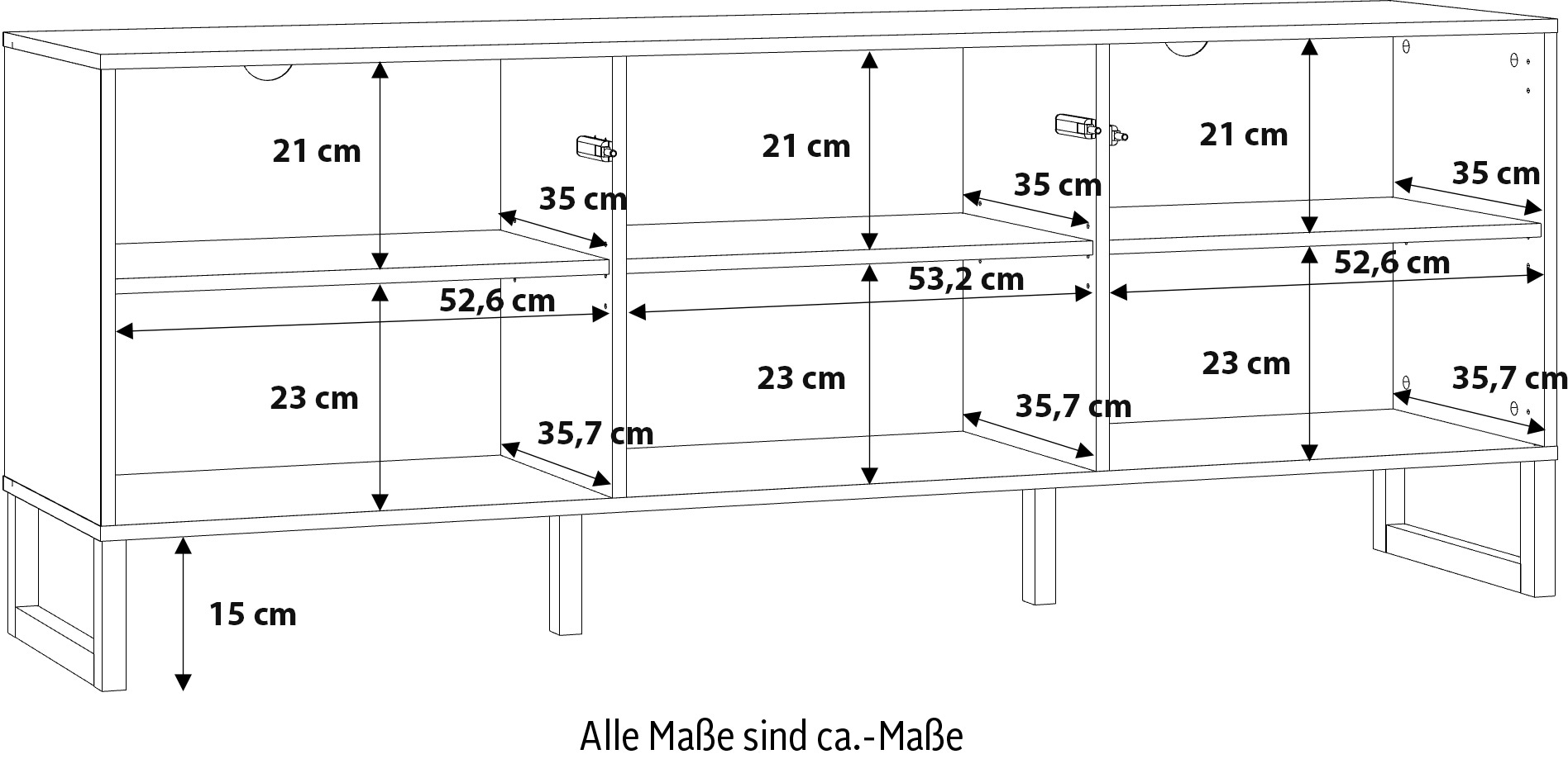 FORTE Lowboard »Bretania TV-Board, TV-Schrank«