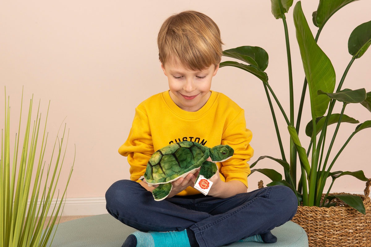 Teddy Hermann® Kuscheltier »Wasserschildkröte, 23 cm«, zum Teil aus recyceltem Material