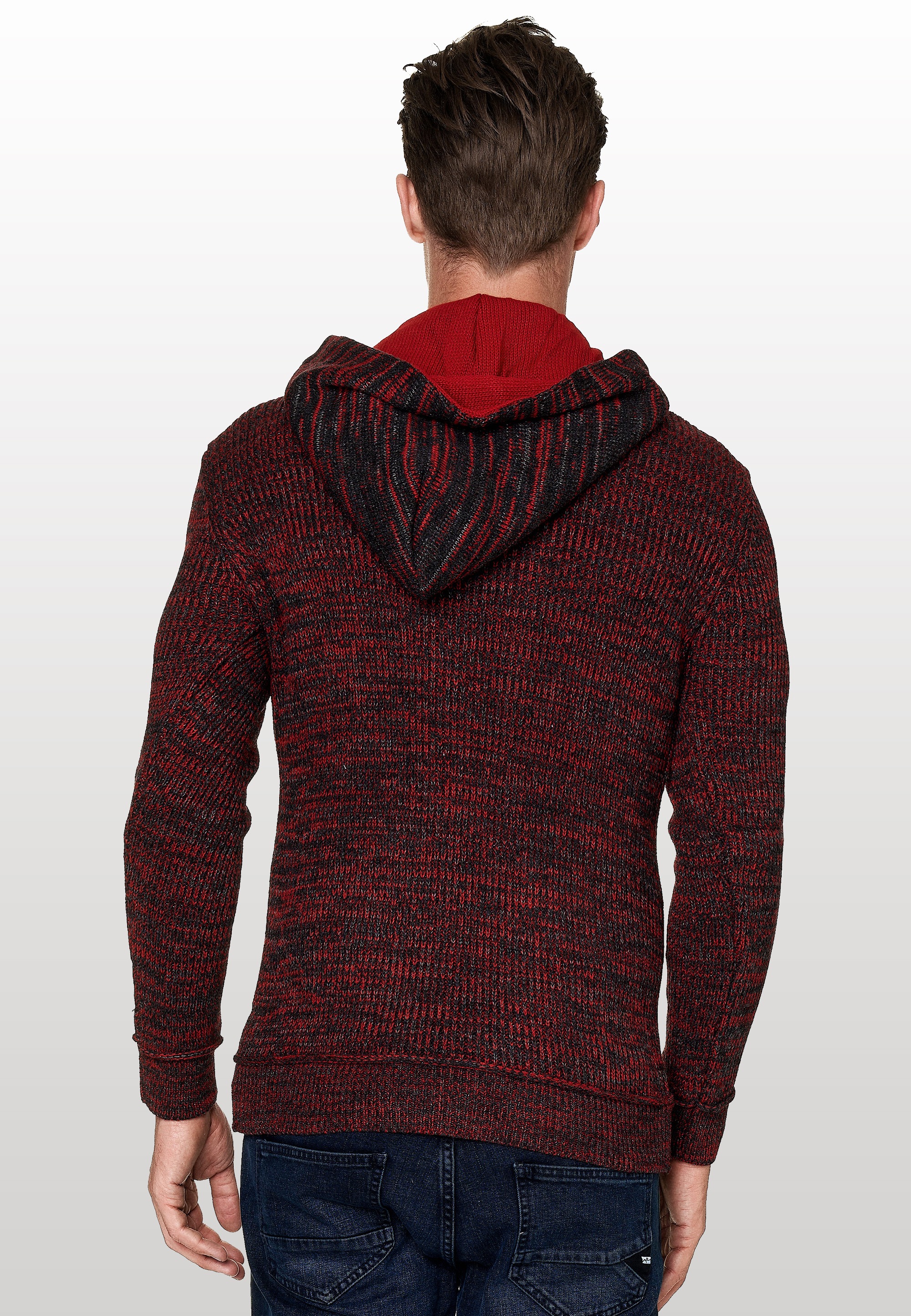 Rusty Neal Kapuzensweatshirt, mit stylischem Ausschnitt
