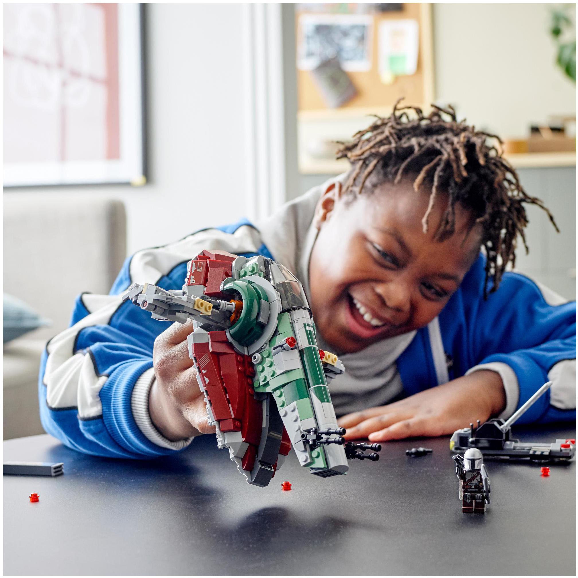 LEGO® Konstruktionsspielsteine »Boba Fetts Starship™ (75312), LEGO® Star Wars™ Mandalorian«, (593 St.), Made in Europe